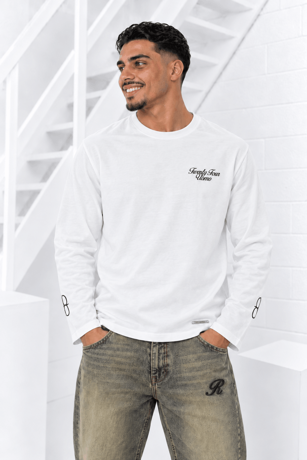Community Longsleeve Heren Off-White
