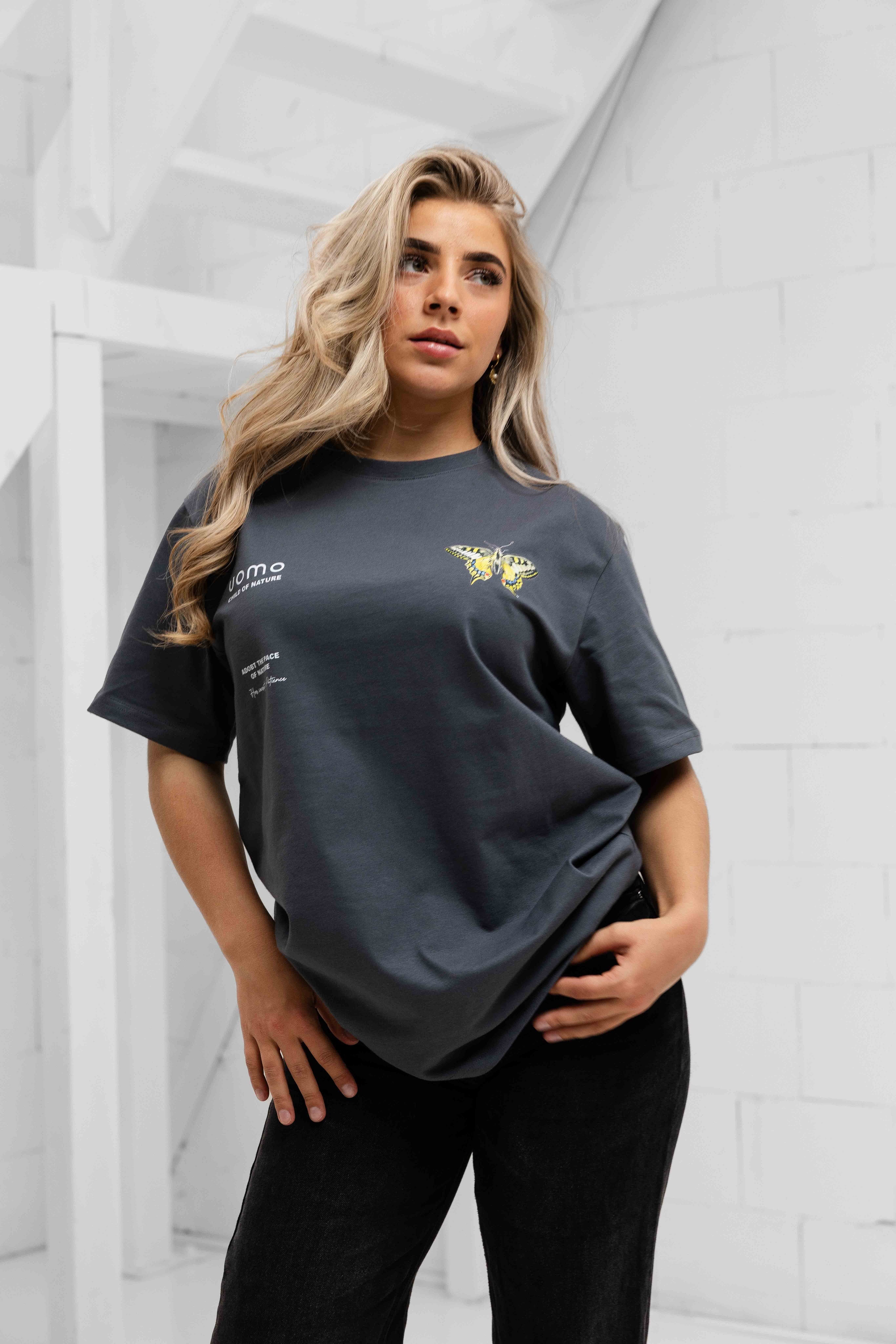 Child Of Nature T-shirt Dames Dark Grey