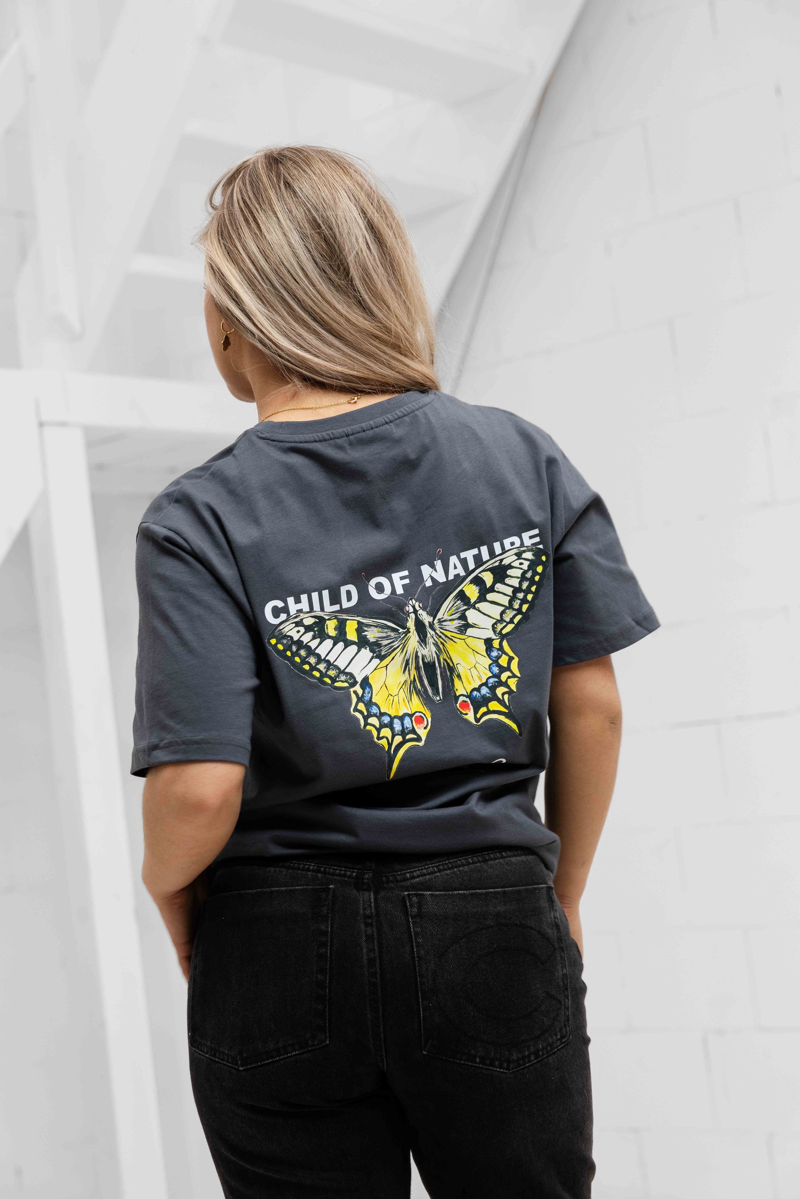 Child Of Nature T-shirt Dames Dark Grey