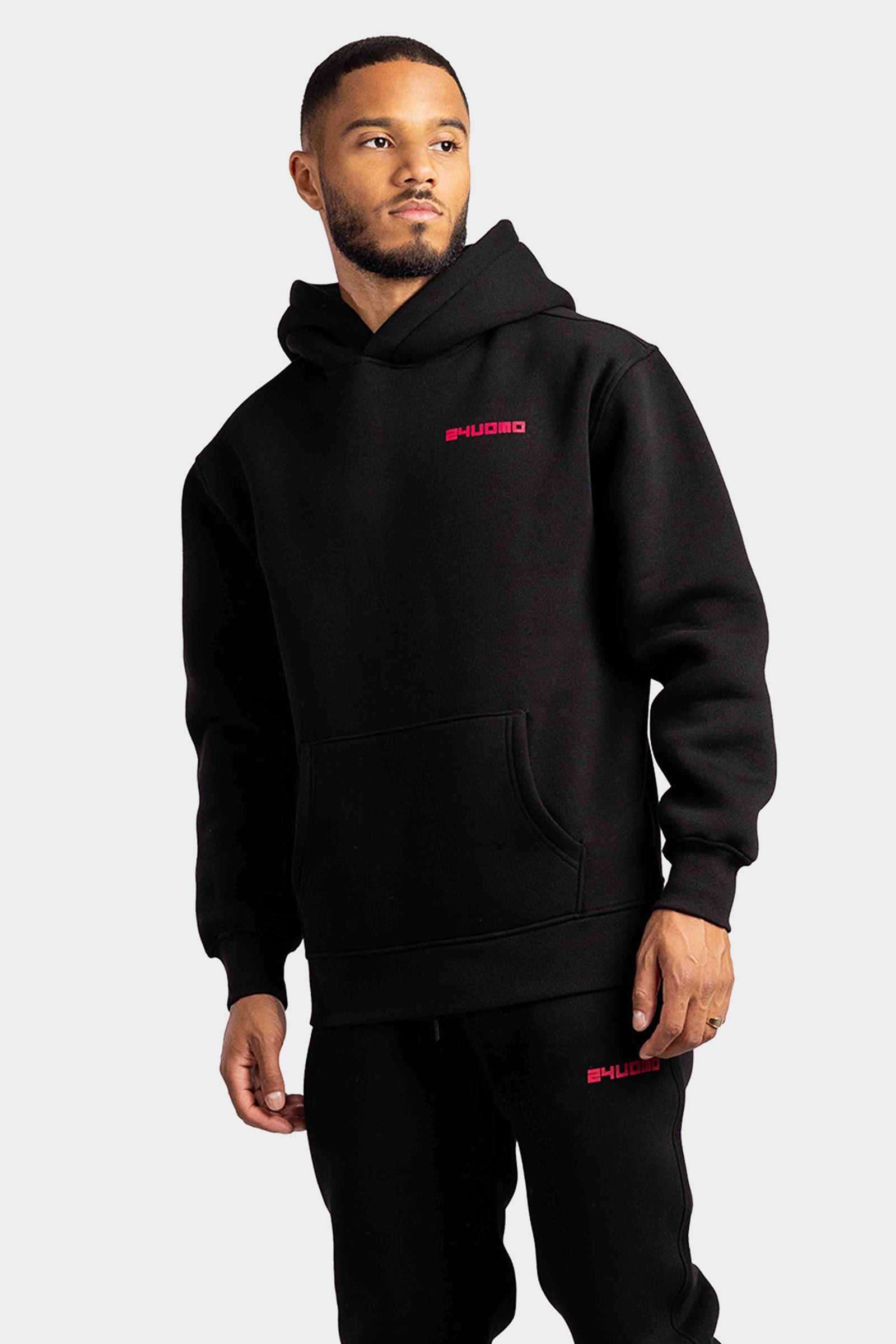 Graphic Logo Hoodie Heren Zwart