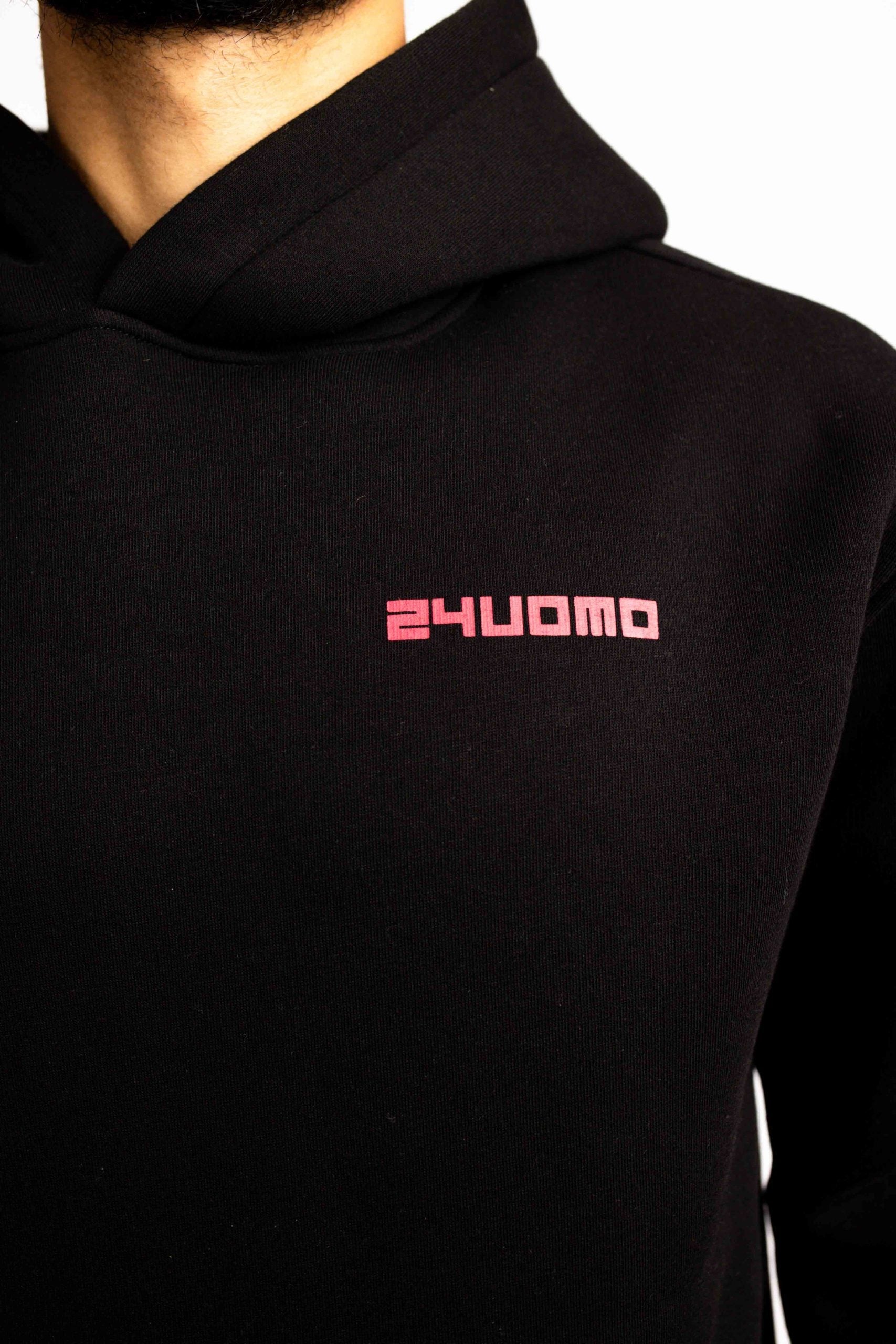 Graphic Logo Hoodie Heren Zwart