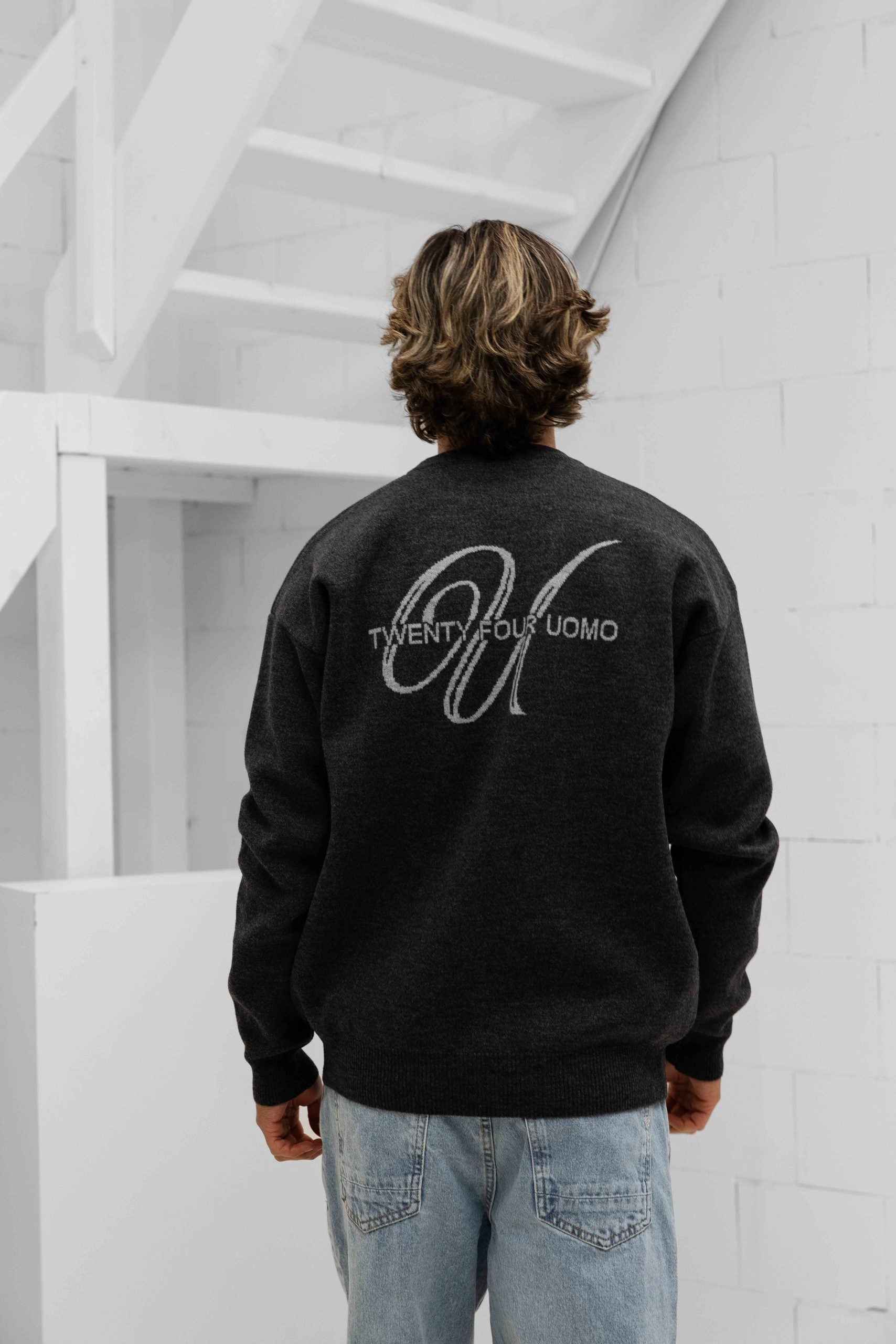 Knitted Sweater Heren Donkergrijs PRE-ORDER 8 SEPTEMBER