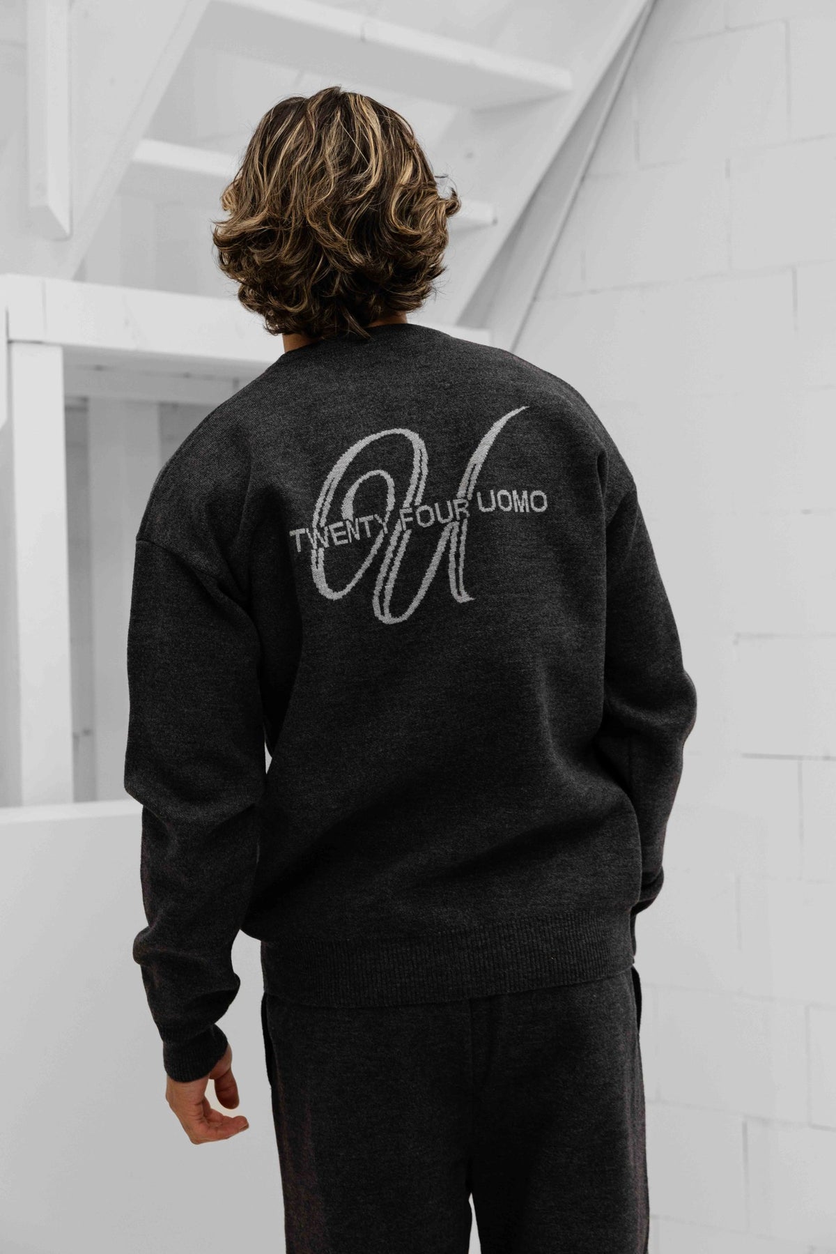 Knitted Trainingspak Heren Donkergrijs PRE-ORDER 8 SEPTEMBER