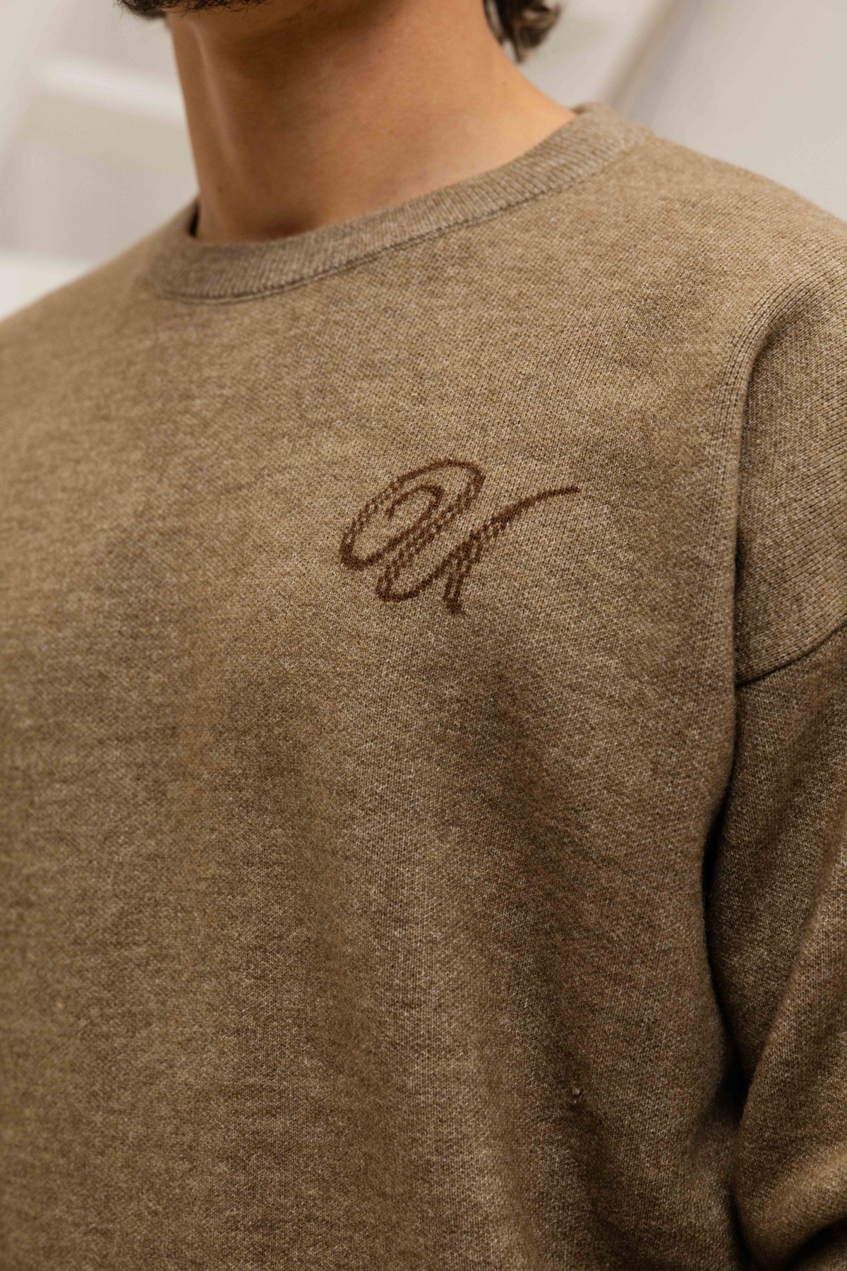 Creative Season Knitted Sweater Heren Beige PRE-ORDER 8 SEPTEMBER