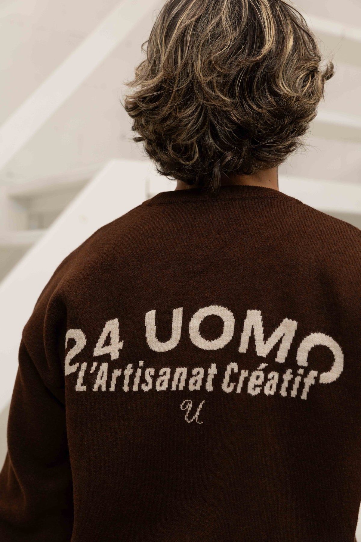 L'artisanat Creatif Knitted Trainingspak Heren Bruin