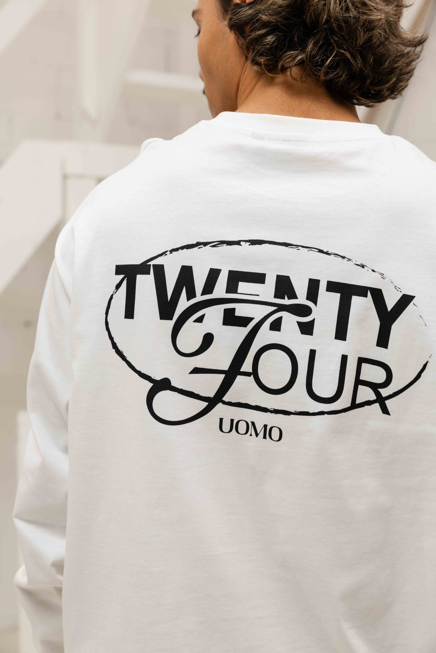 Signature Longsleeve Shirt Heren Off-White
