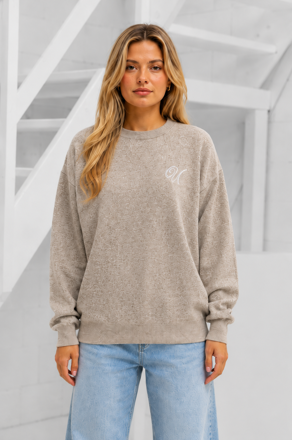 Knitted Sweater Dames Beige PRE-ORDER 8 SEPTEMBER