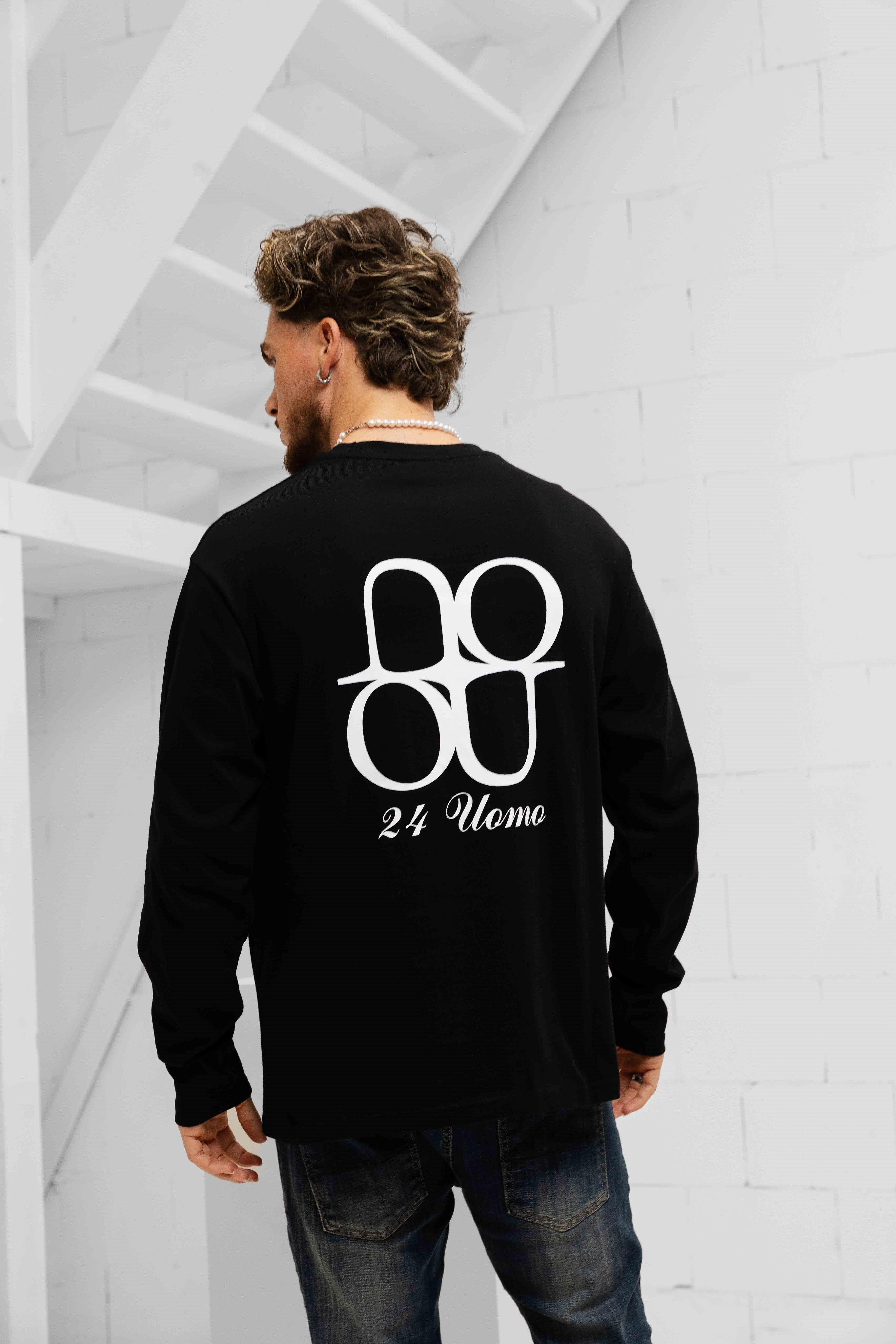 Symbol Longsleeve Shirt Heren Zwart/Wit PRE-ORDER 31 DECEMBER