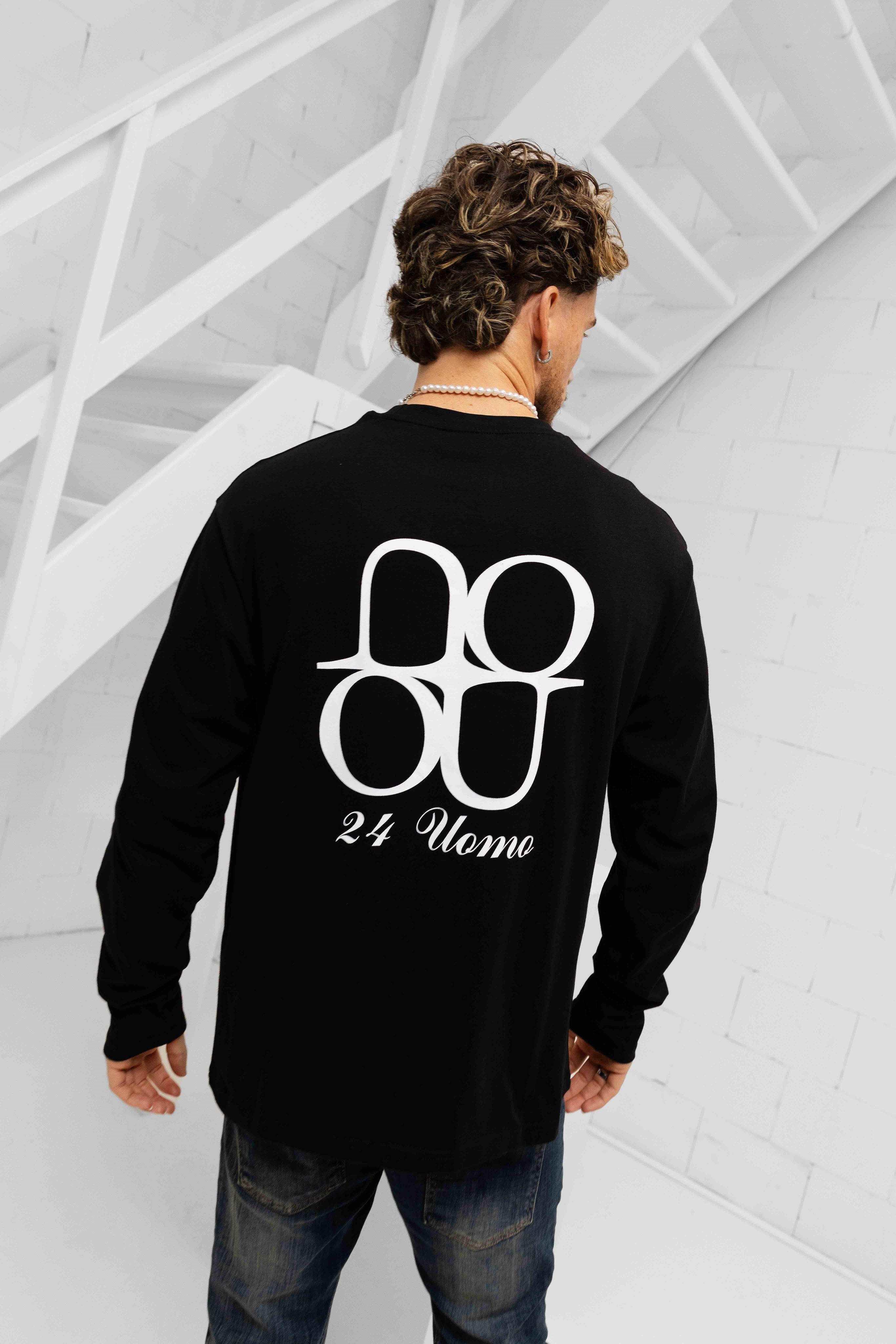 Symbol Longsleeve Shirt Heren Zwart/Wit PRE-ORDER 31 DECEMBER