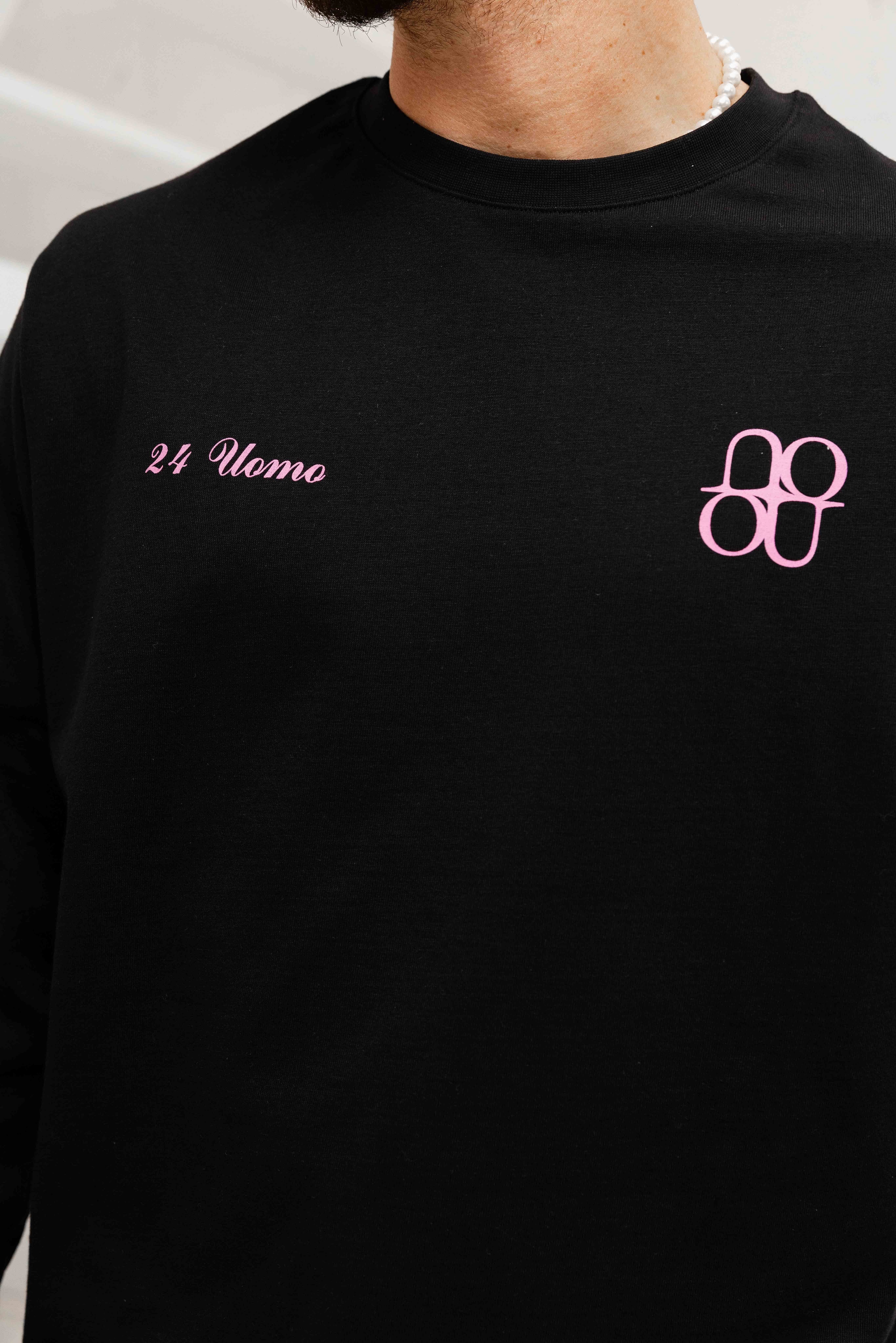 Symbol Longsleeve Shirt Heren Zwart/Roze PRE-ORDER 31 DECEMBER