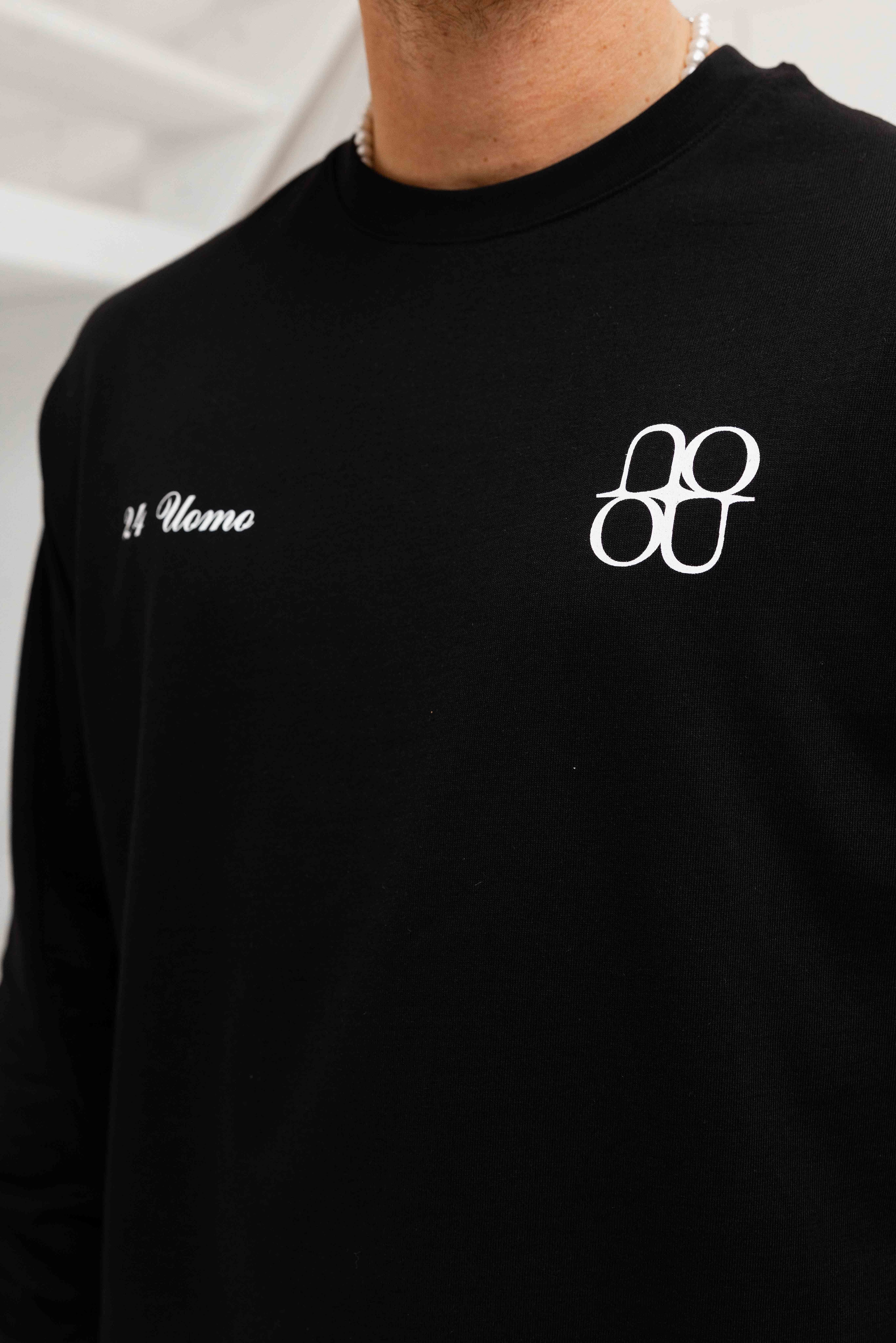 Symbol Longsleeve Shirt Heren Zwart/Wit PRE-ORDER 31 DECEMBER