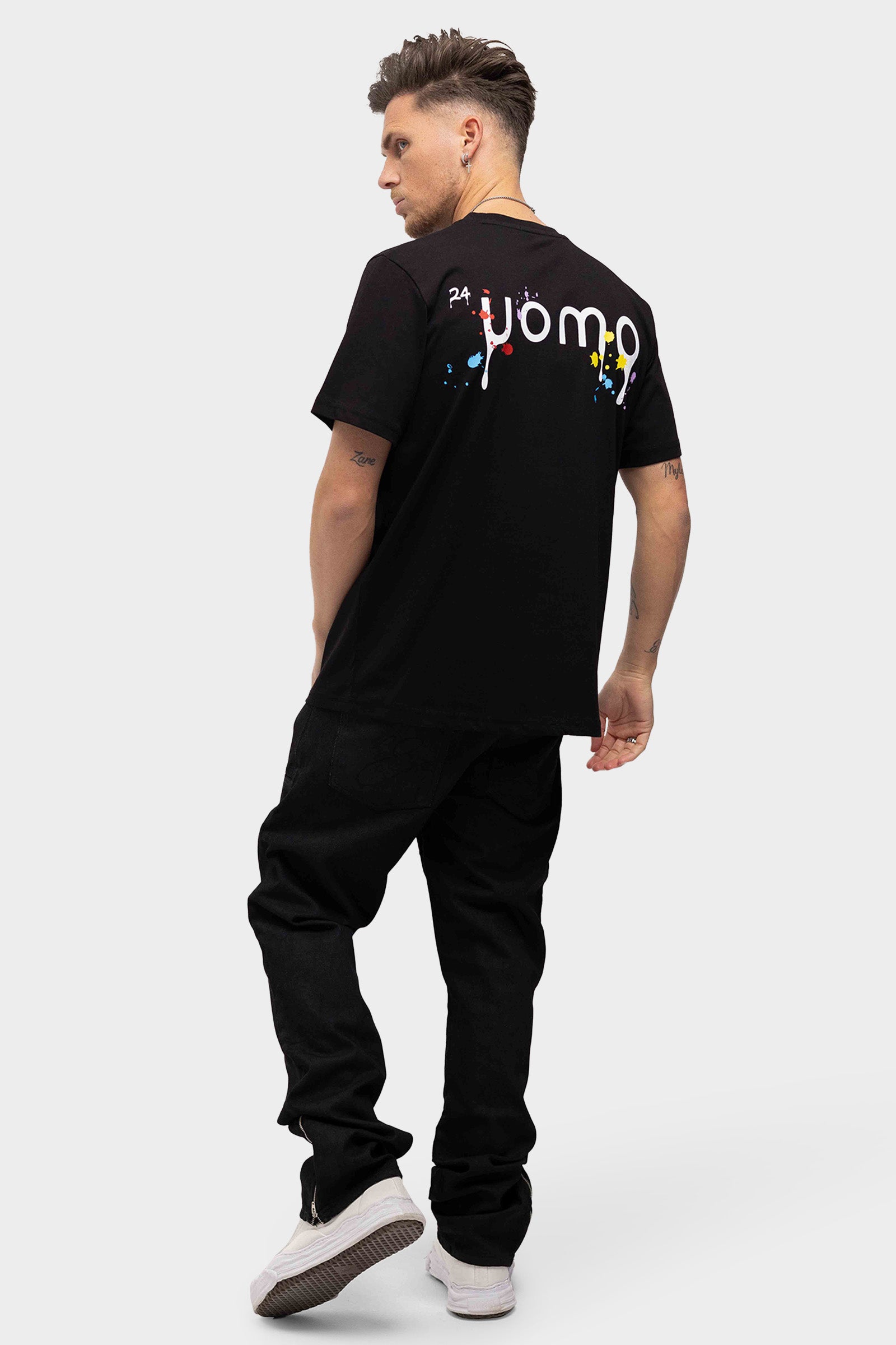 Paint T-shirt Zwart