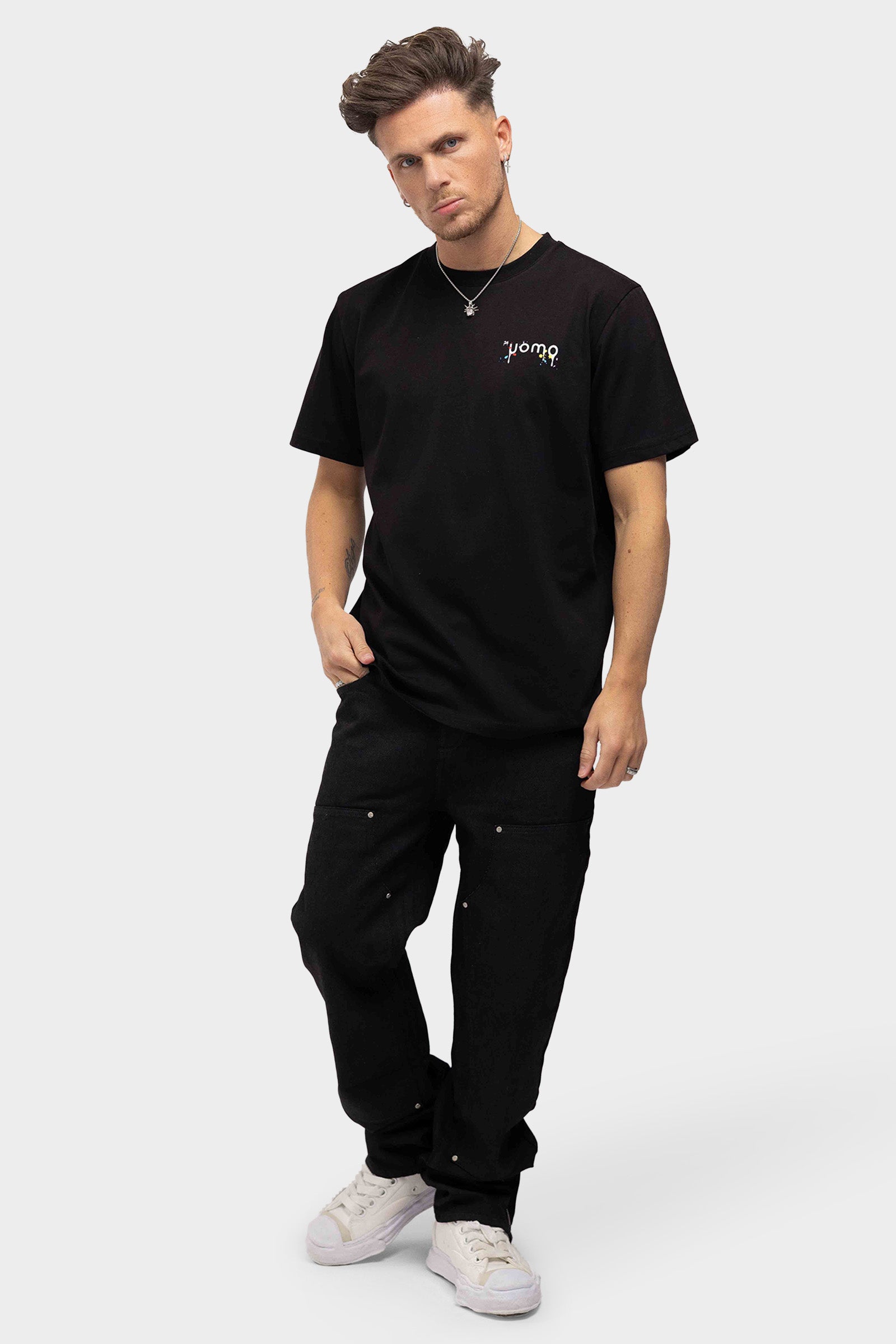 Paint T-shirt Zwart