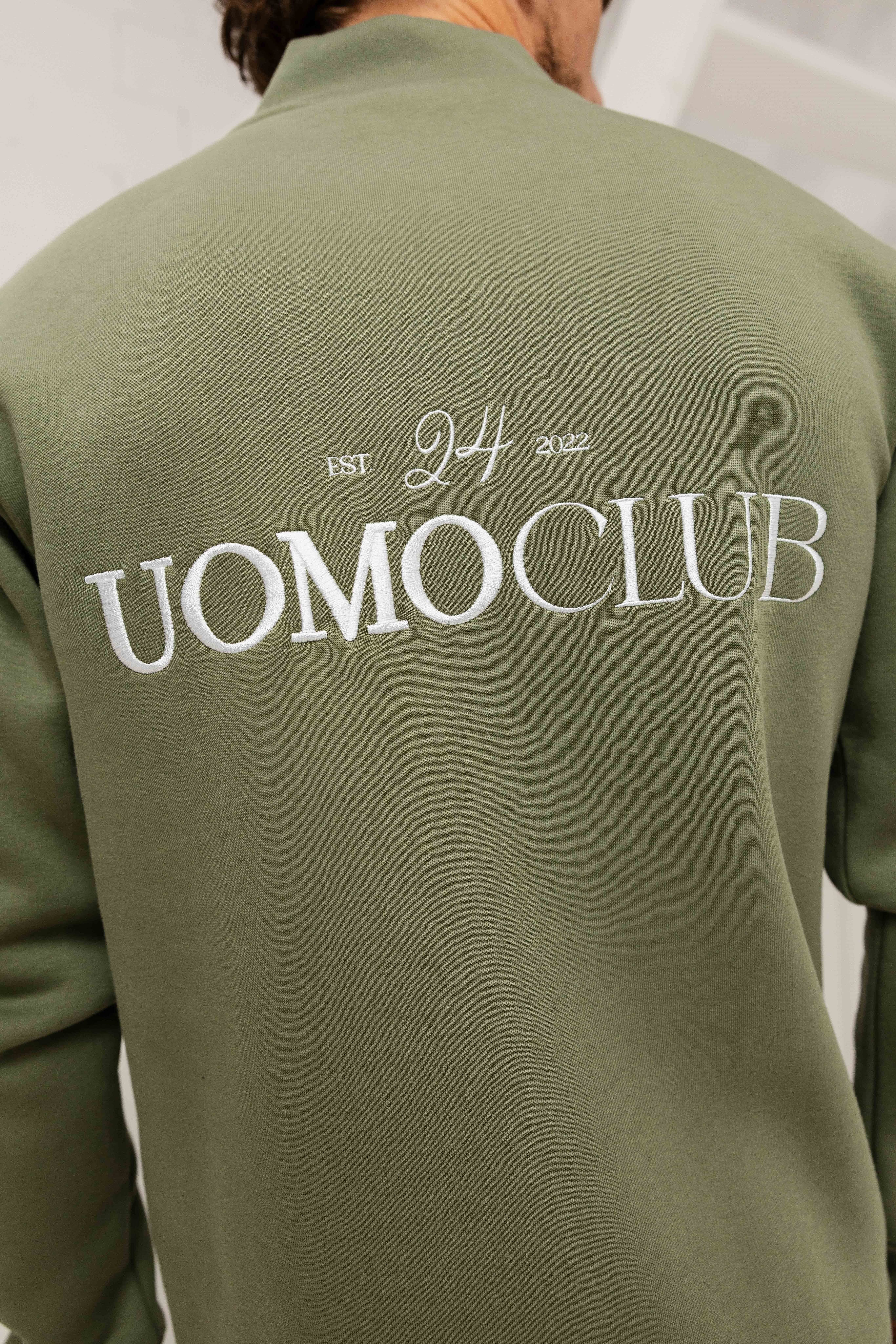 Club Half Zip Sweater Army
