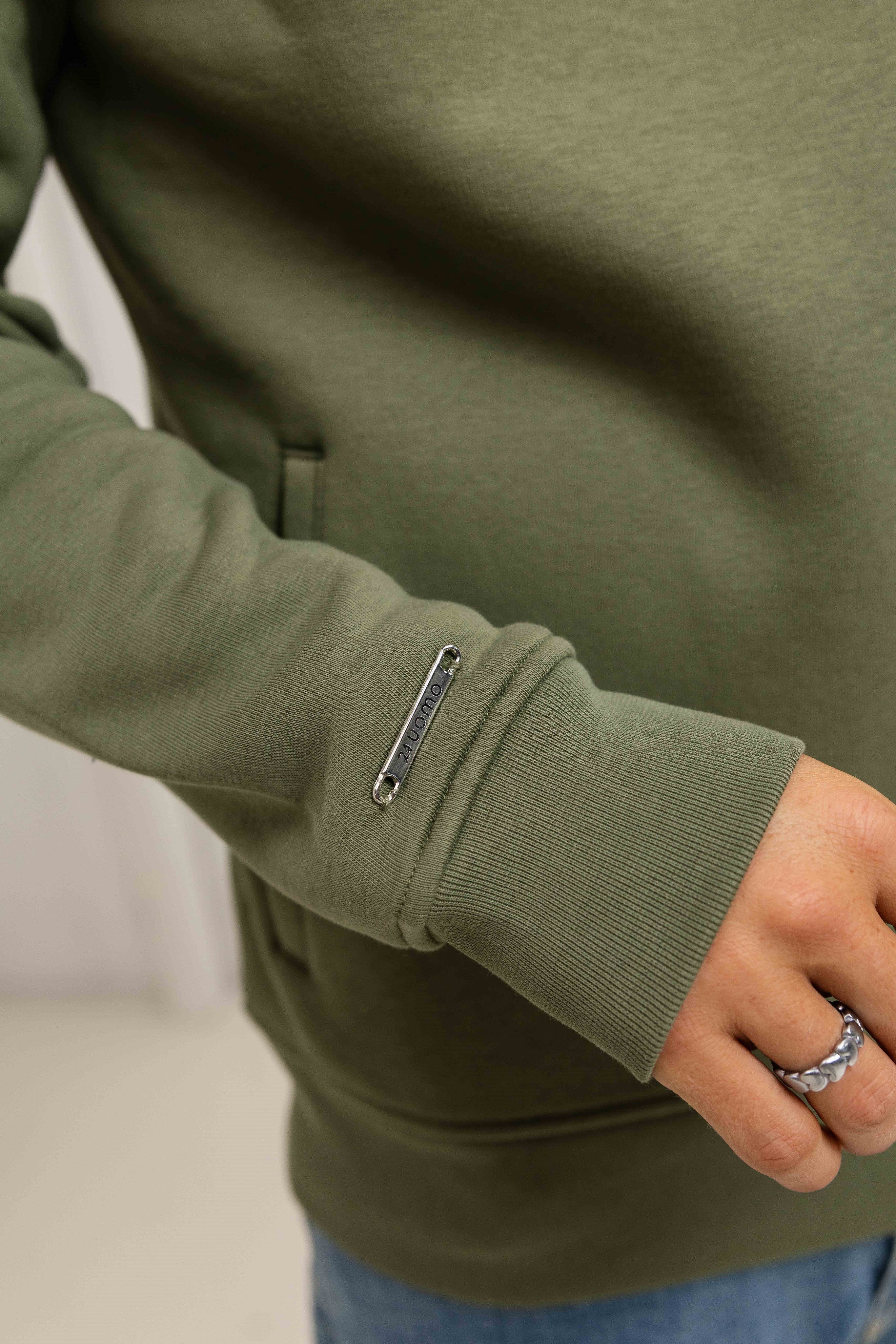 Club Half Zip Sweater Army