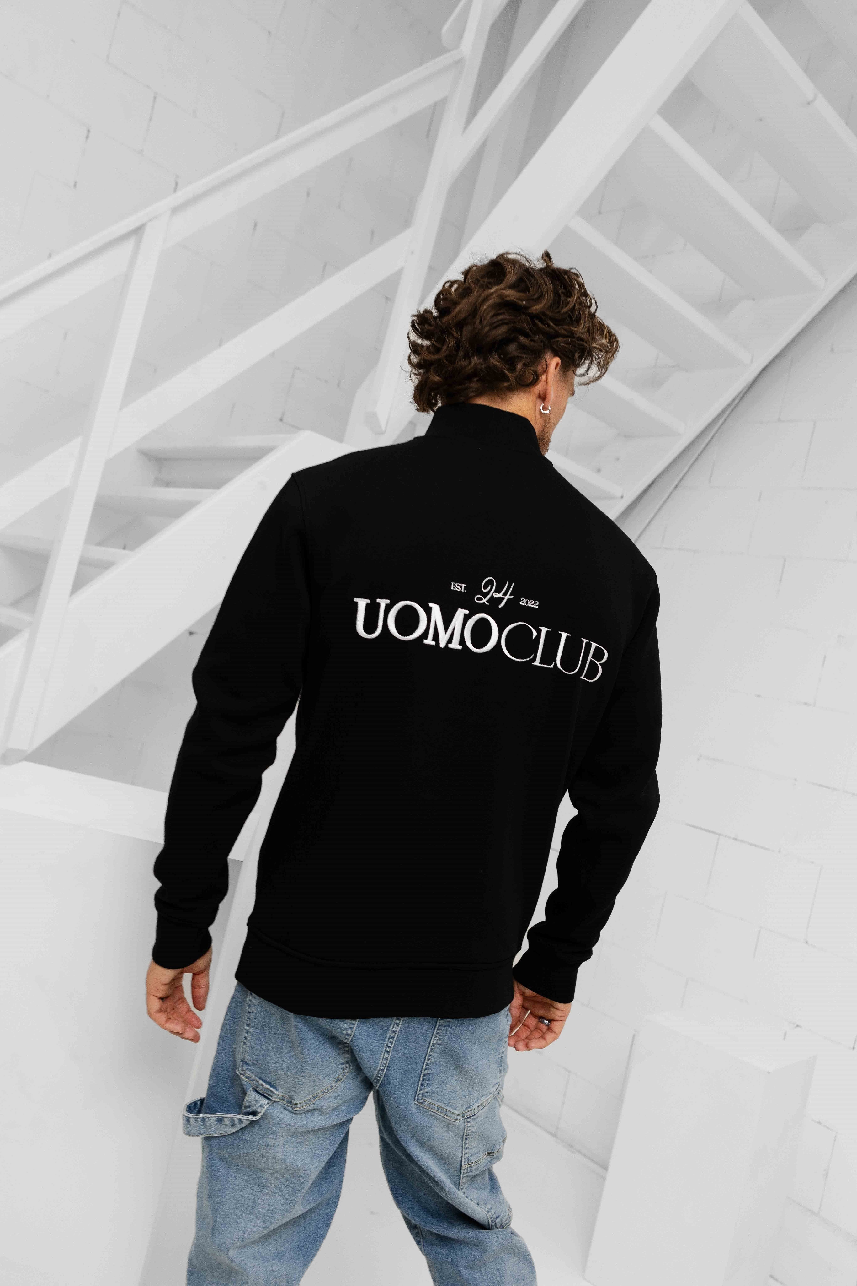 Club Half Zip Sweater Black