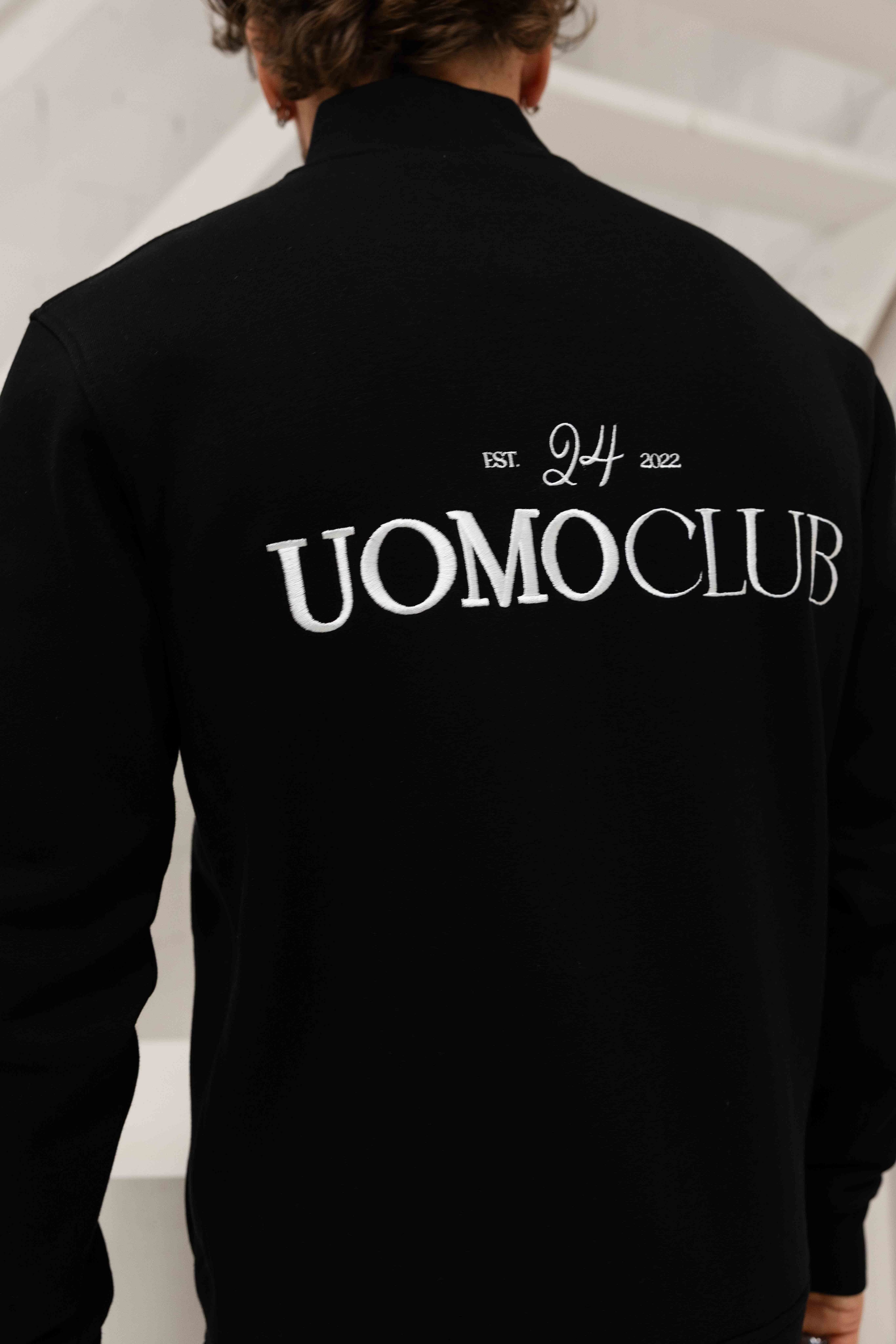 Club Half Zip Sweater Black