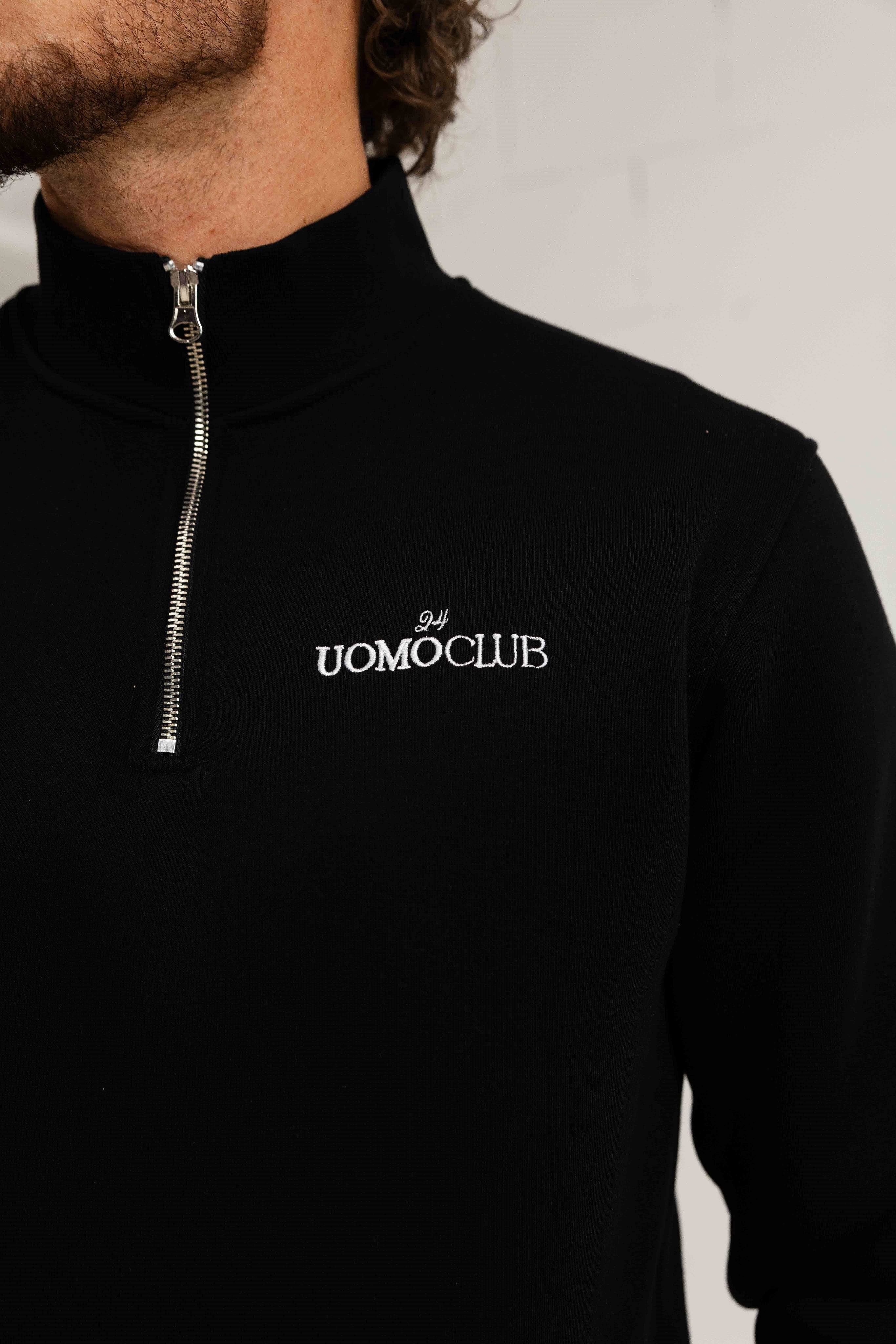 Club Half Zip Sweater Black