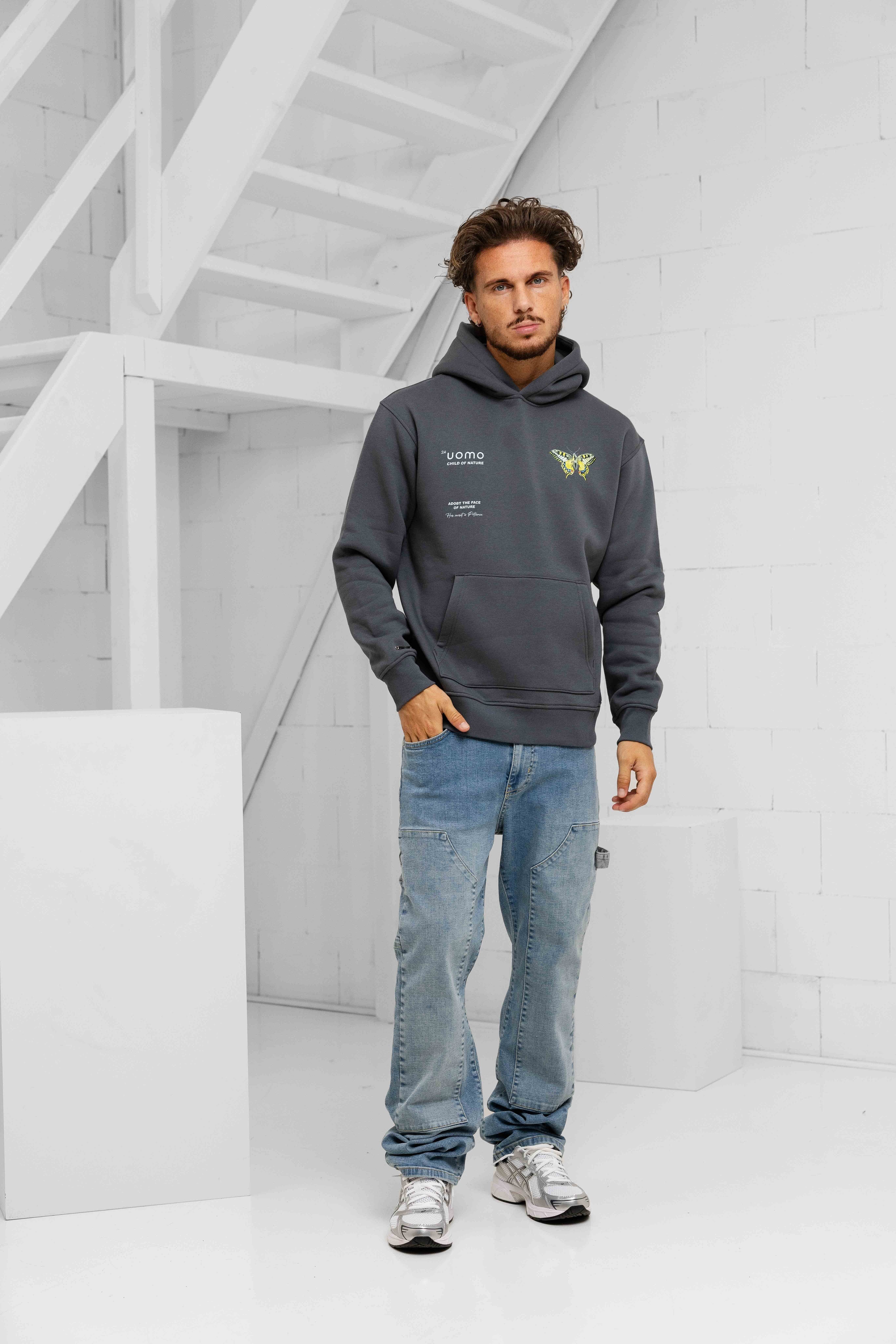 Child Of Nature Hoodie Dark Grey