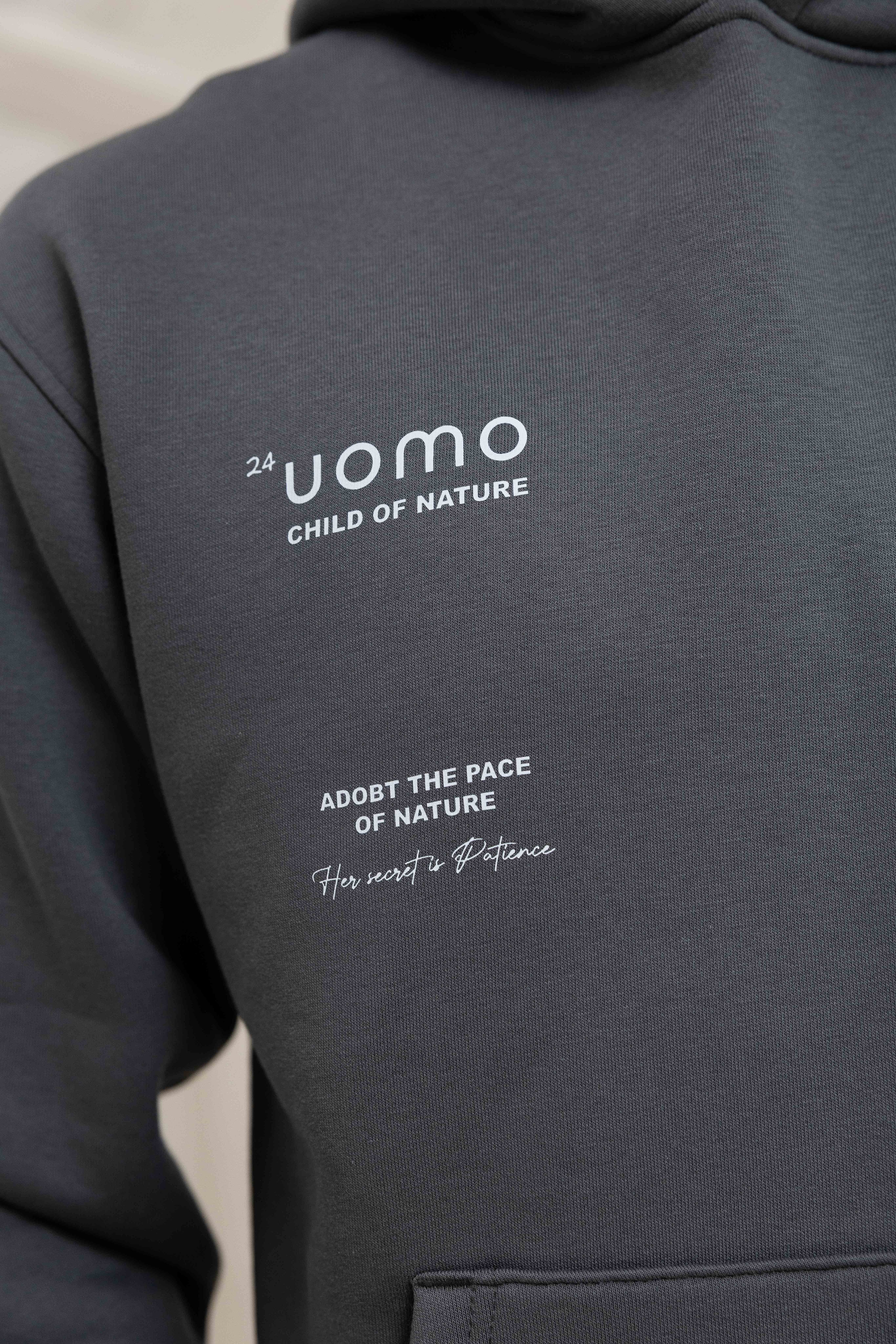Child Of Nature Hoodie Dark Grey
