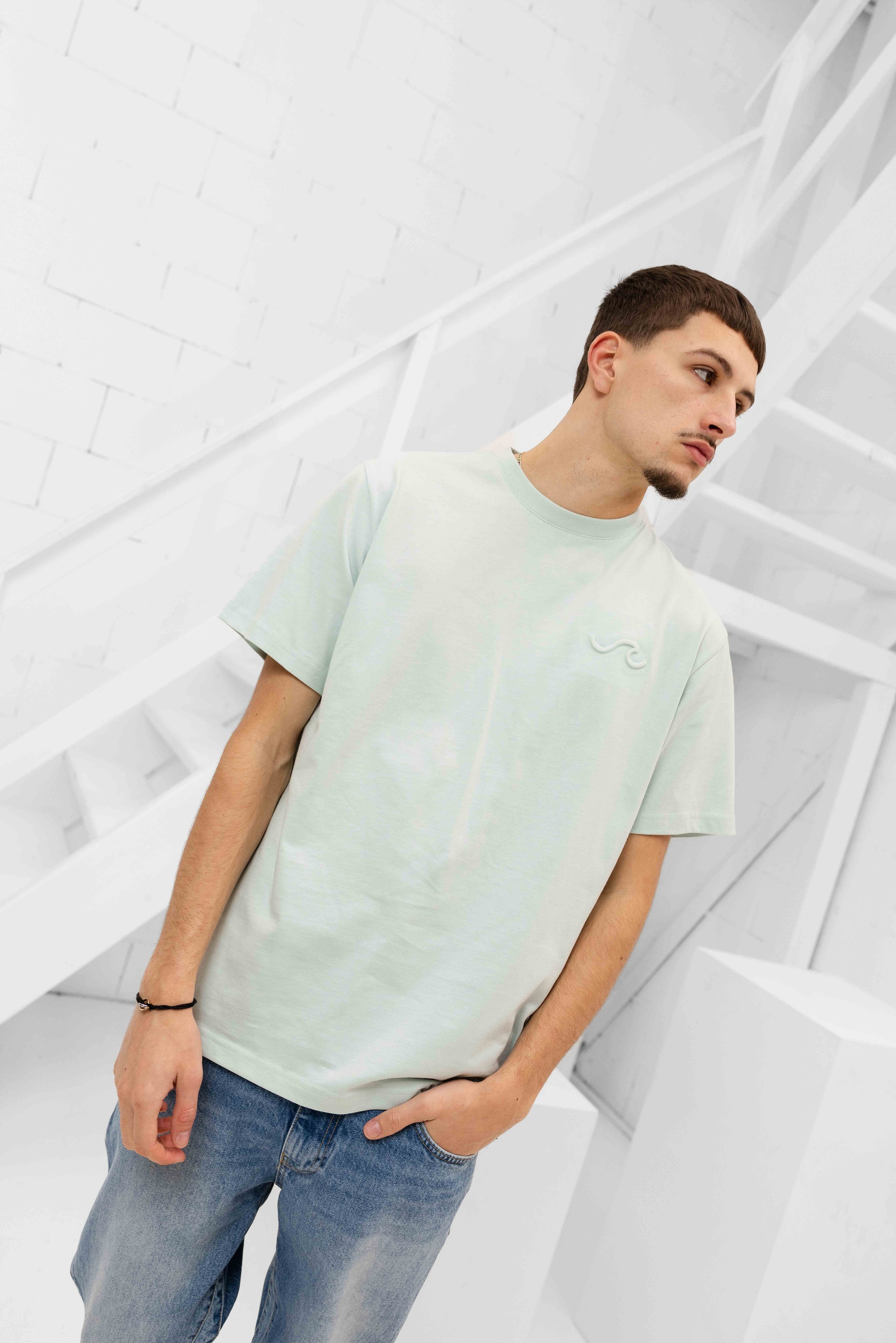 Wave T-shirt Heren Mint