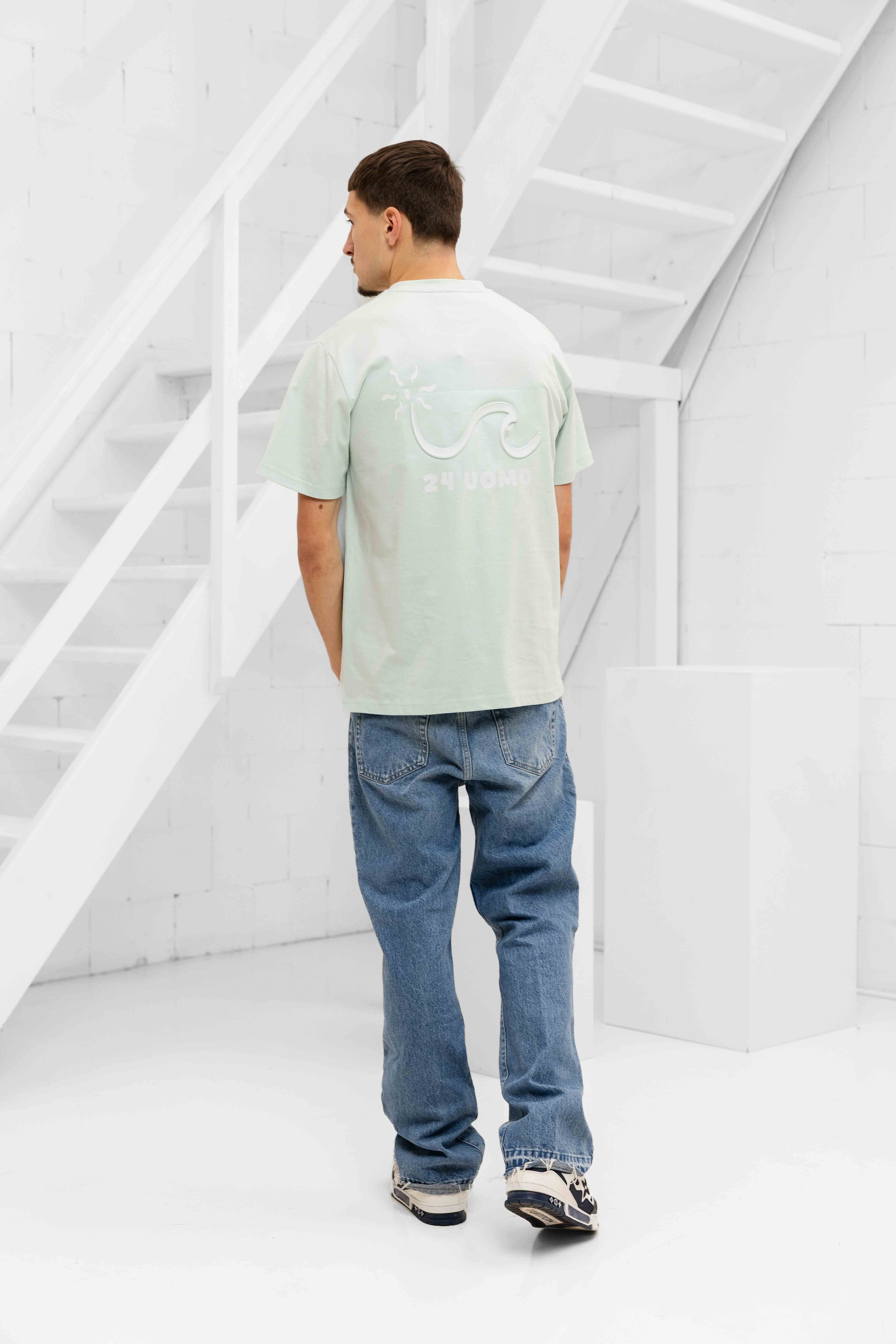 Wave T-shirt Heren Mint