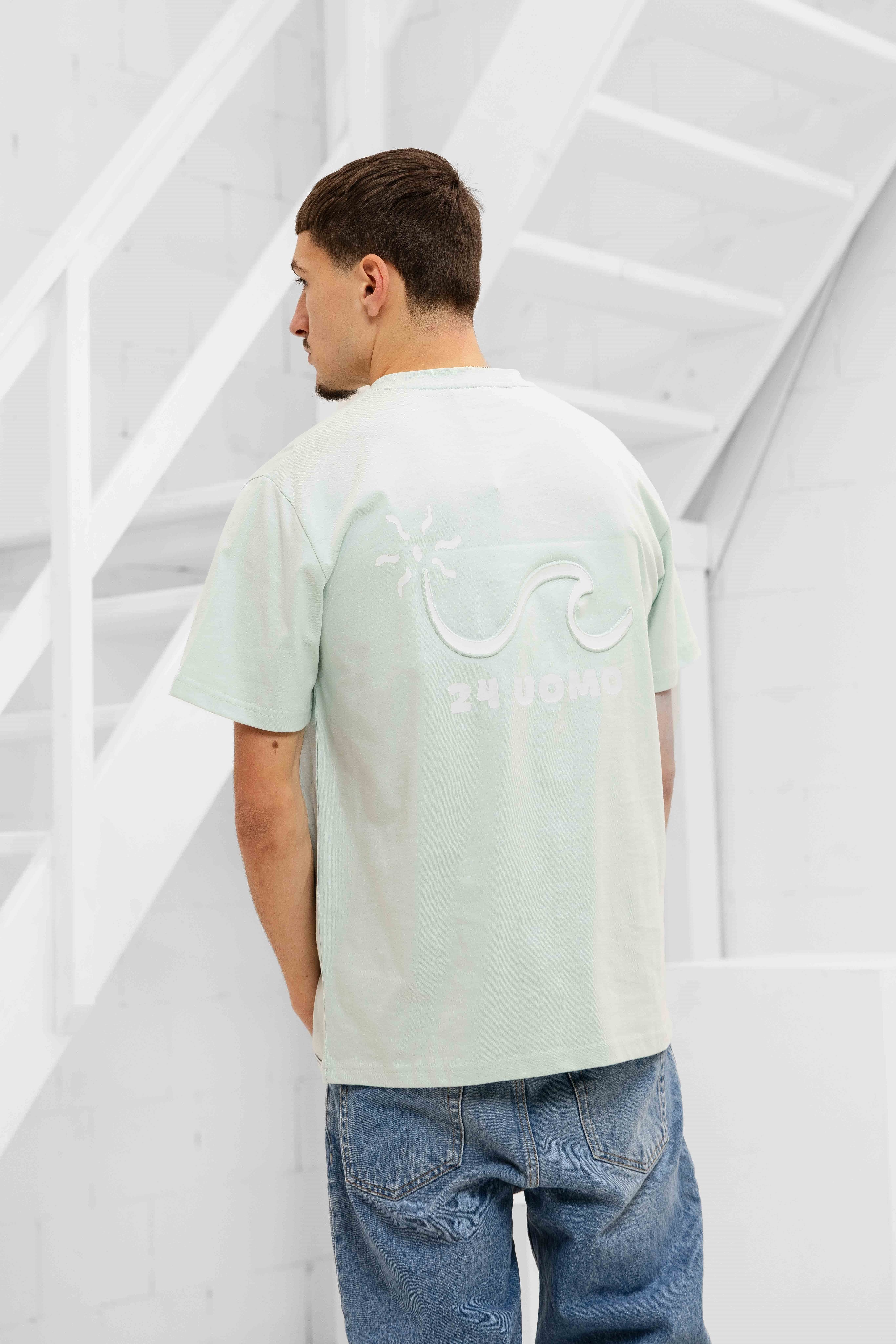 Wave T-shirt Heren Mint