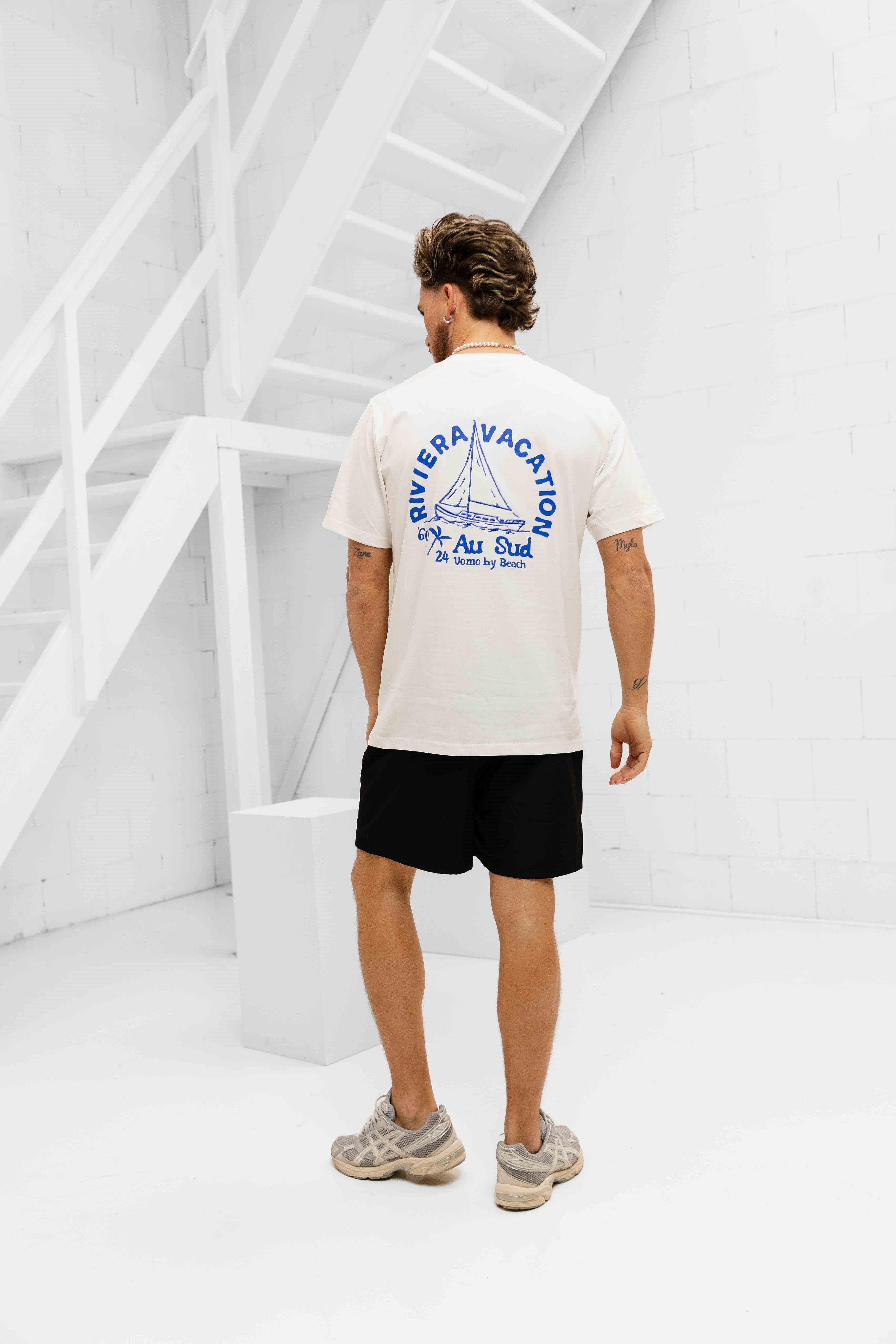 Au Sud Zomerset Heren Off-White/Zwart