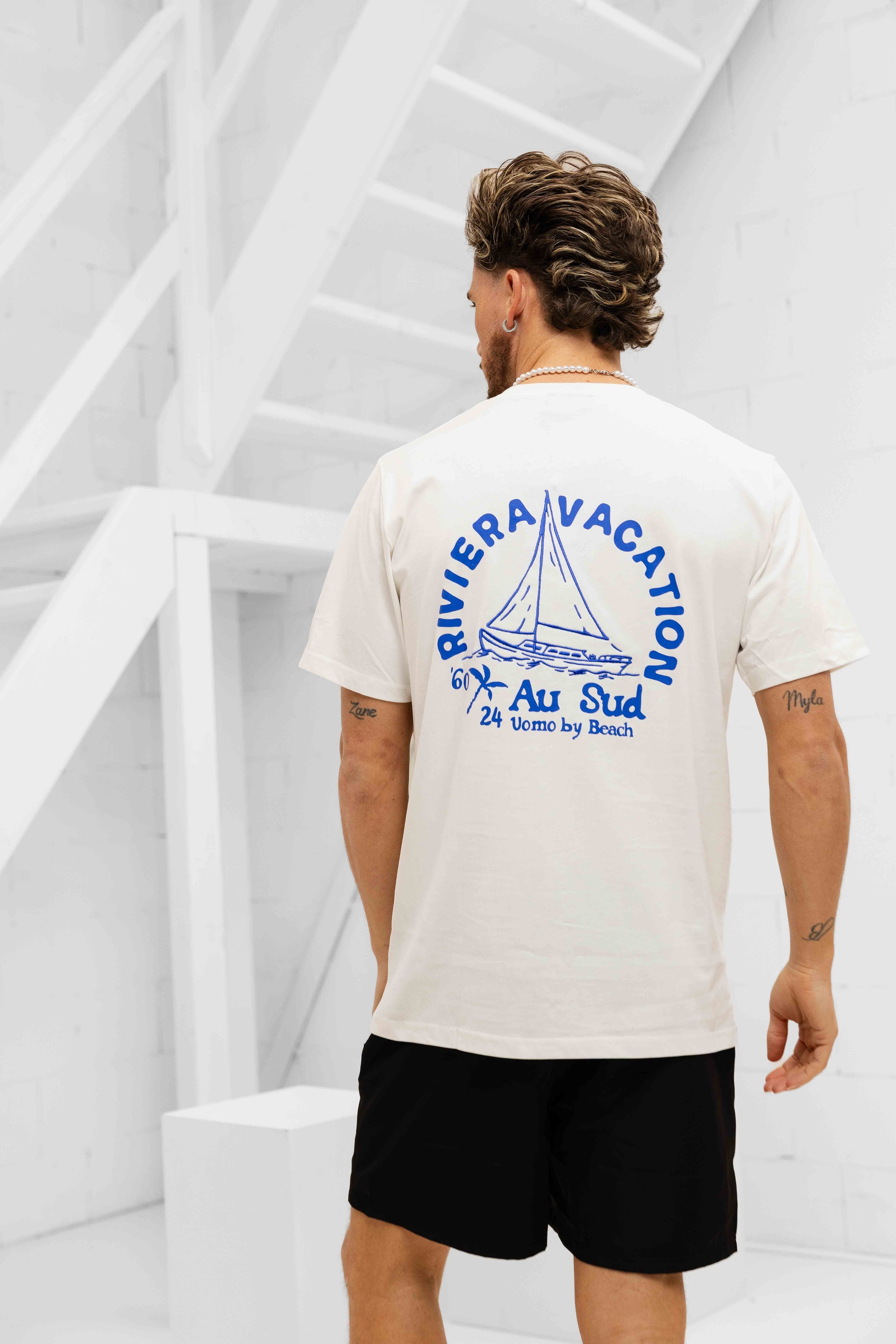 Au Sud Zomerset Heren Off-White/Zwart