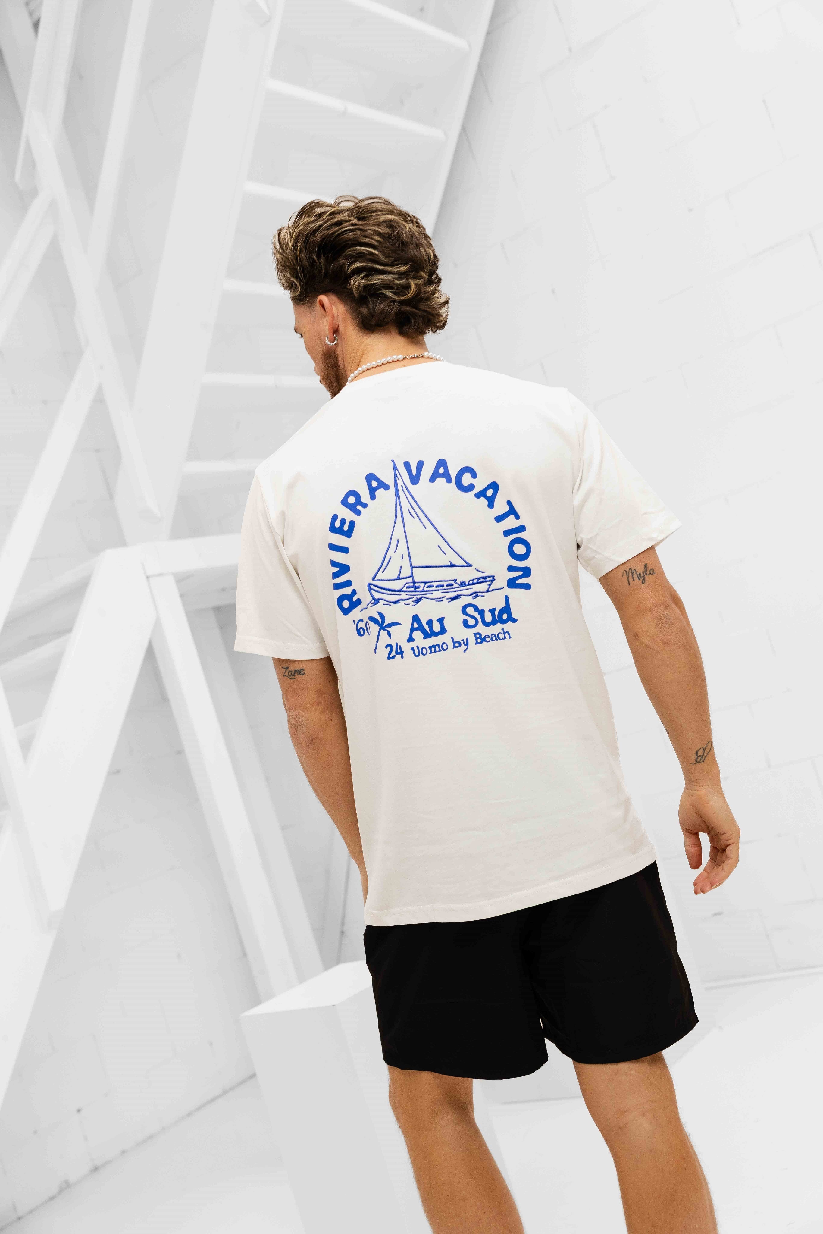 Au Sud Zomerset Heren Off-White/Zwart