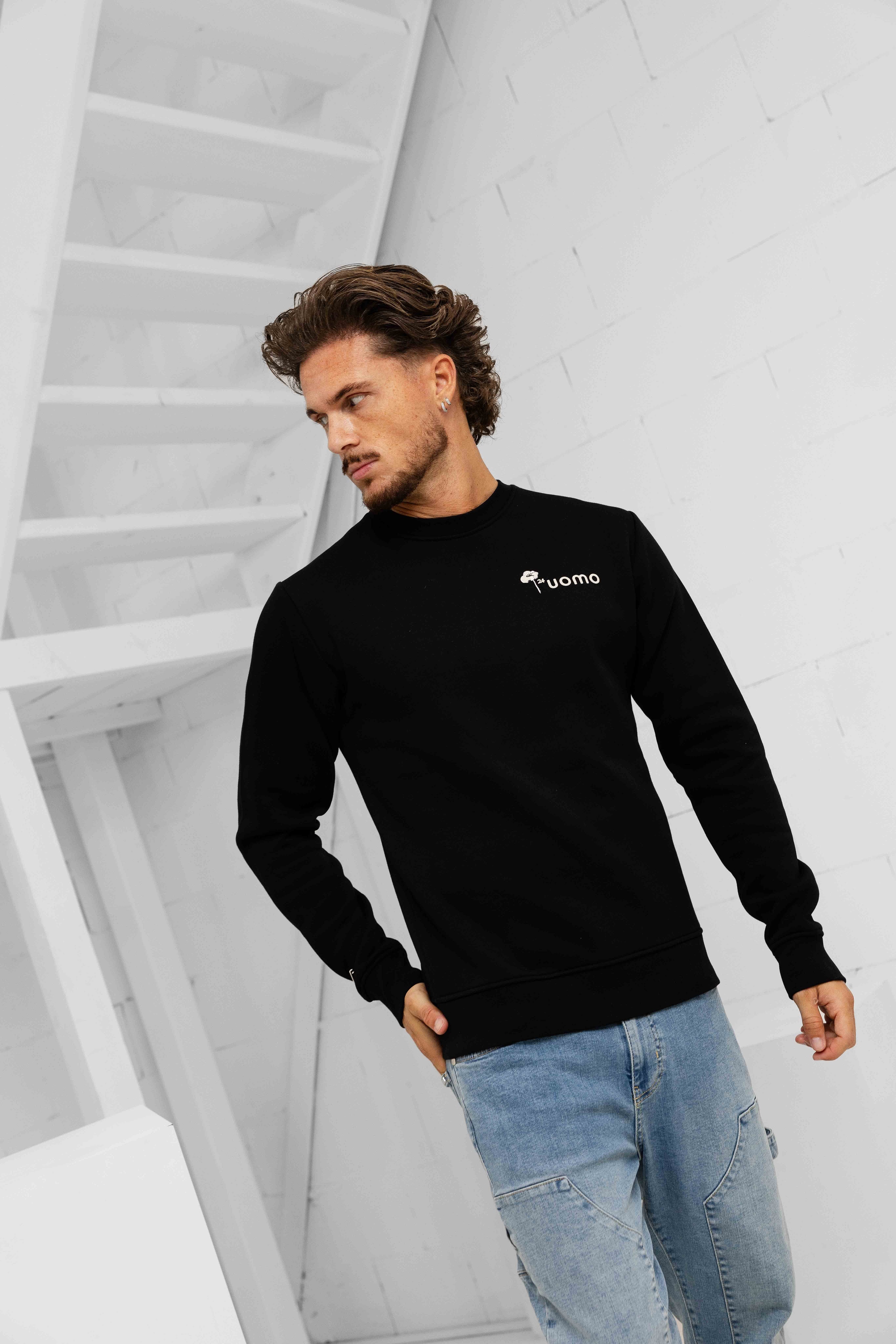 Flower Sweater Black/Beige