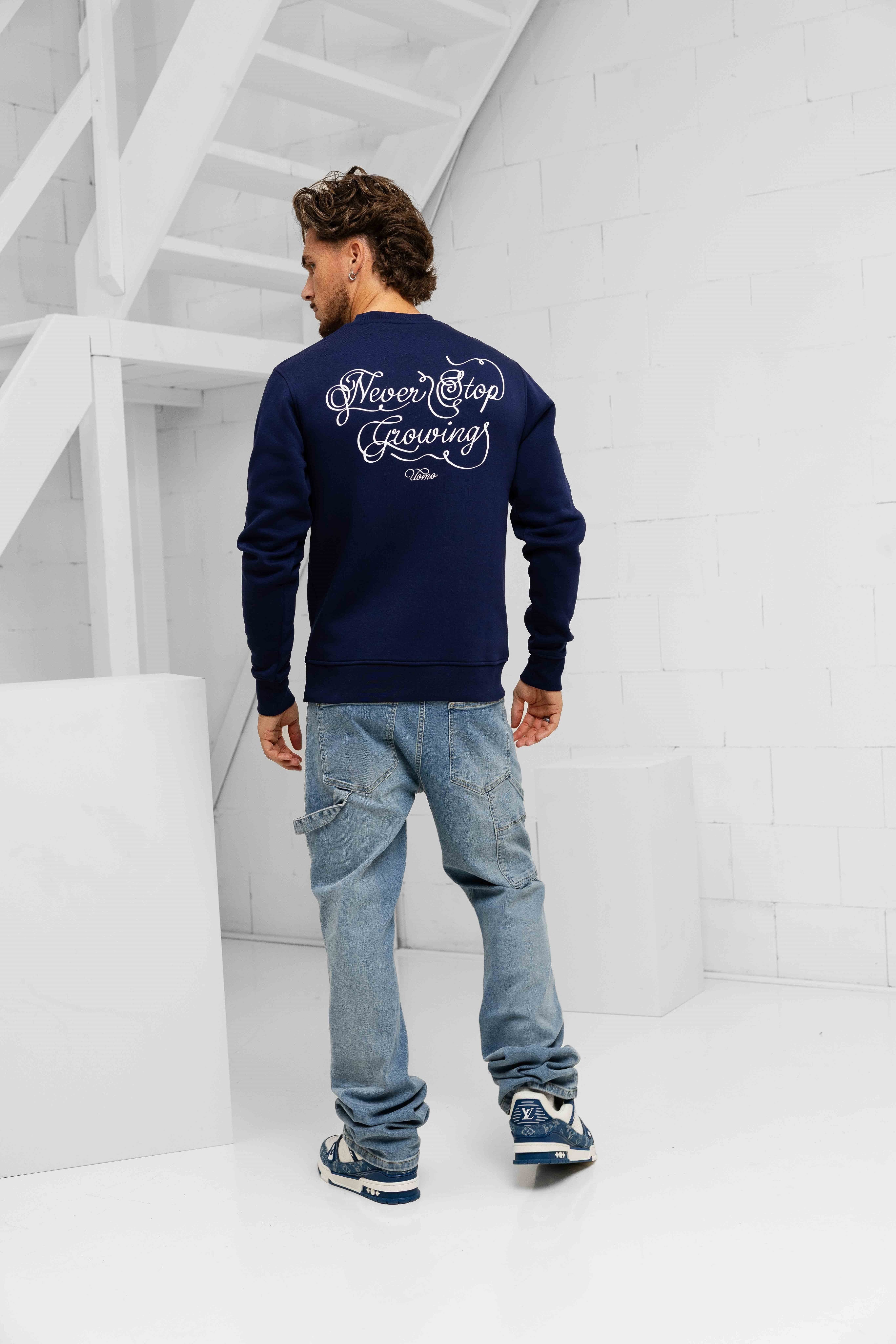 Never Stop Growing Sweater Navy