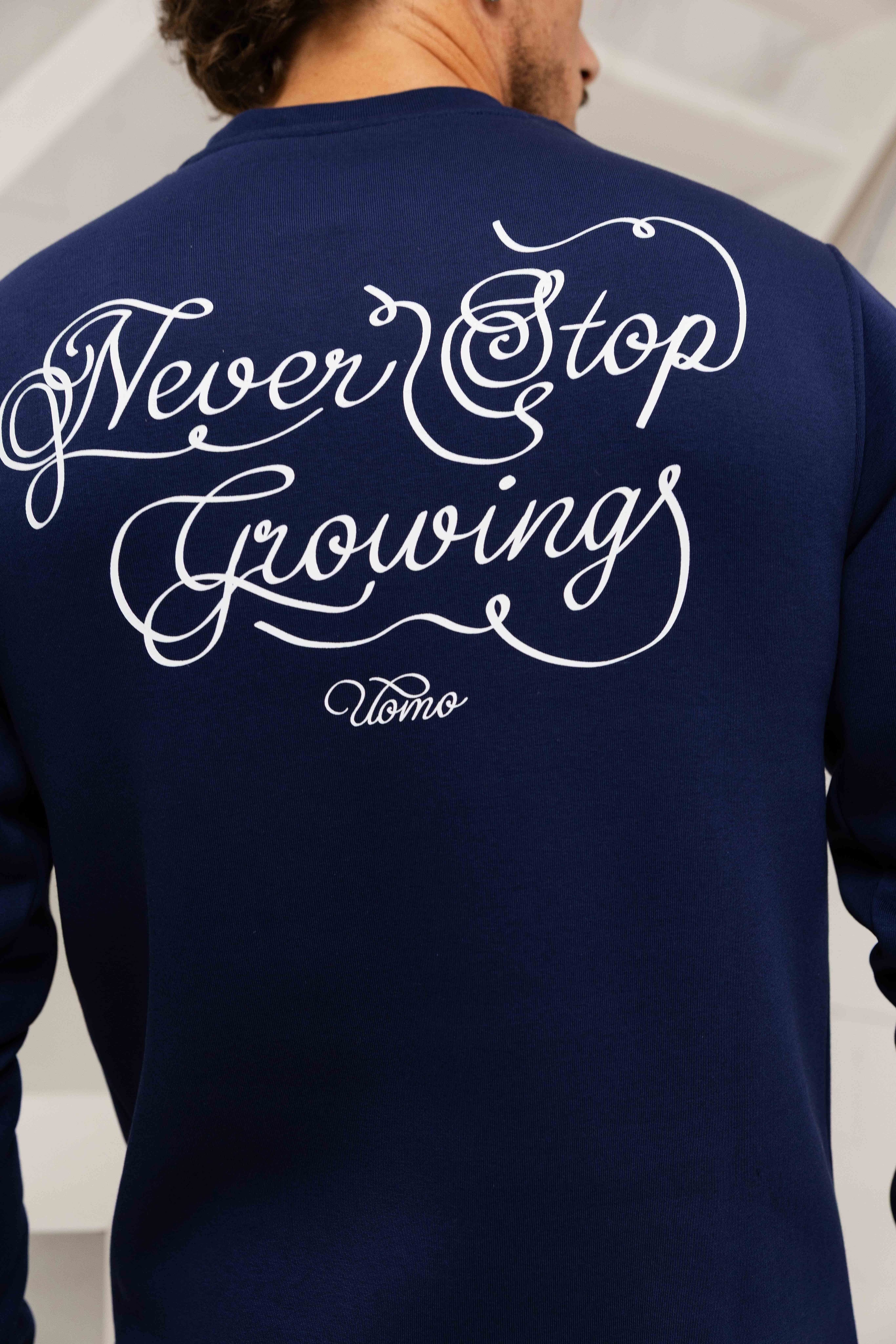 Never Stop Growing Sweater Navy