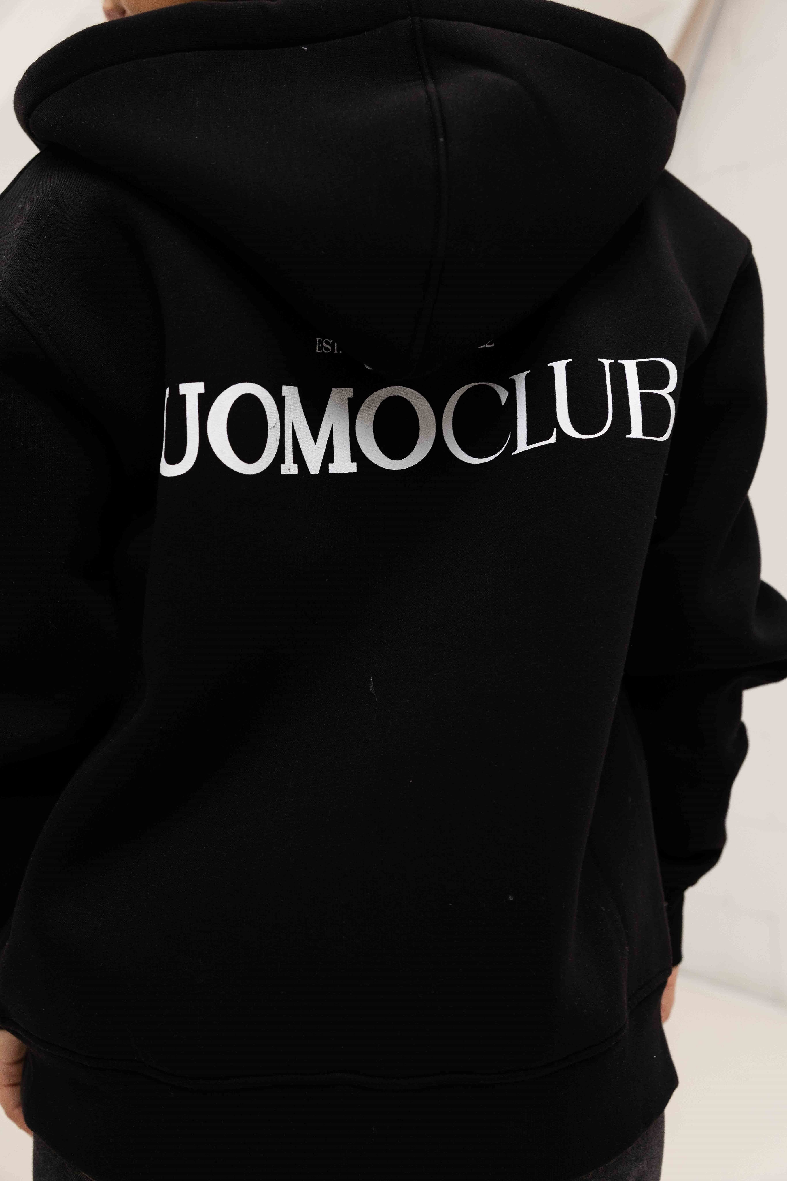 Club Zipped Hoodie Dames Zwart