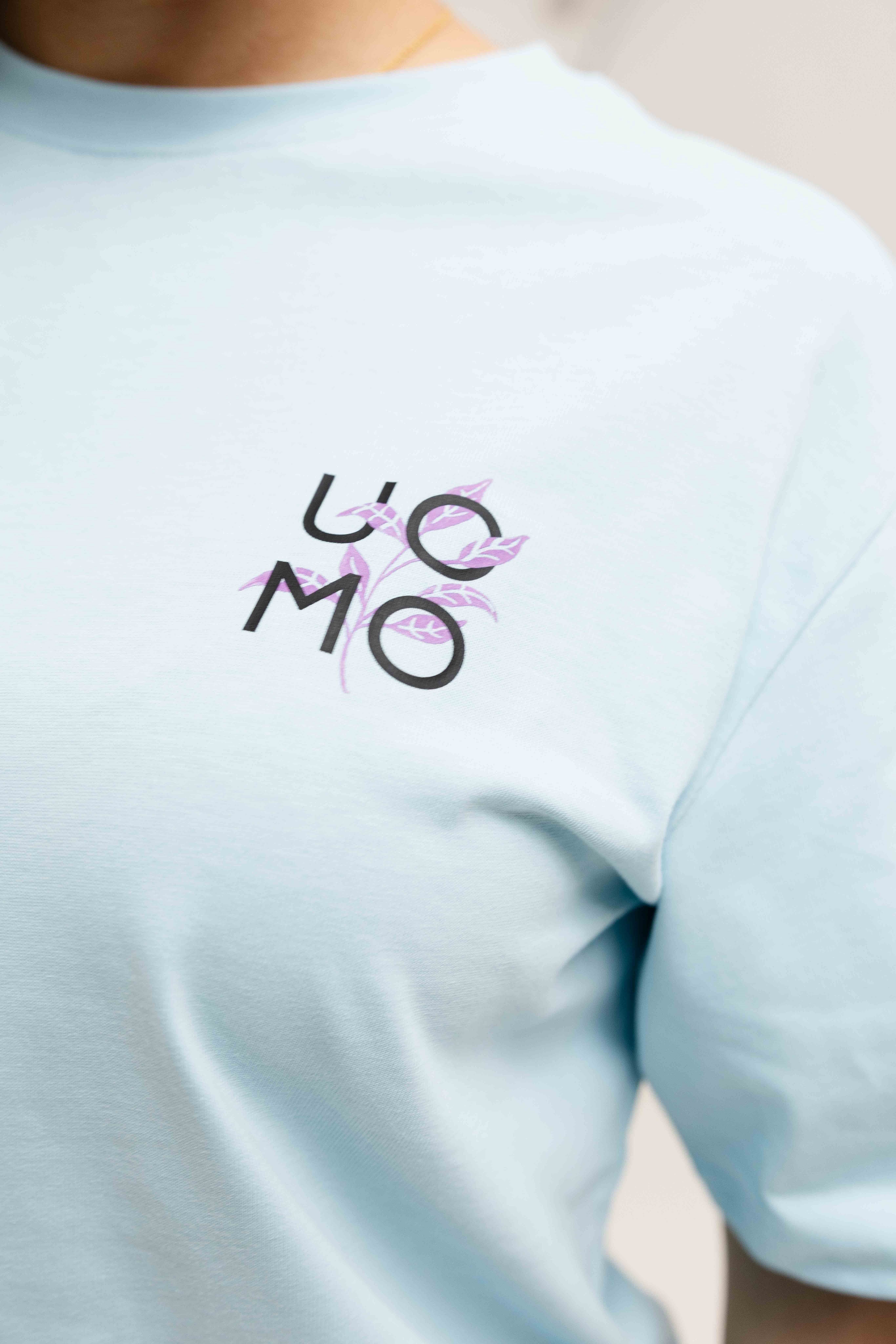 Floral T-shirt Dames Lichtblauw