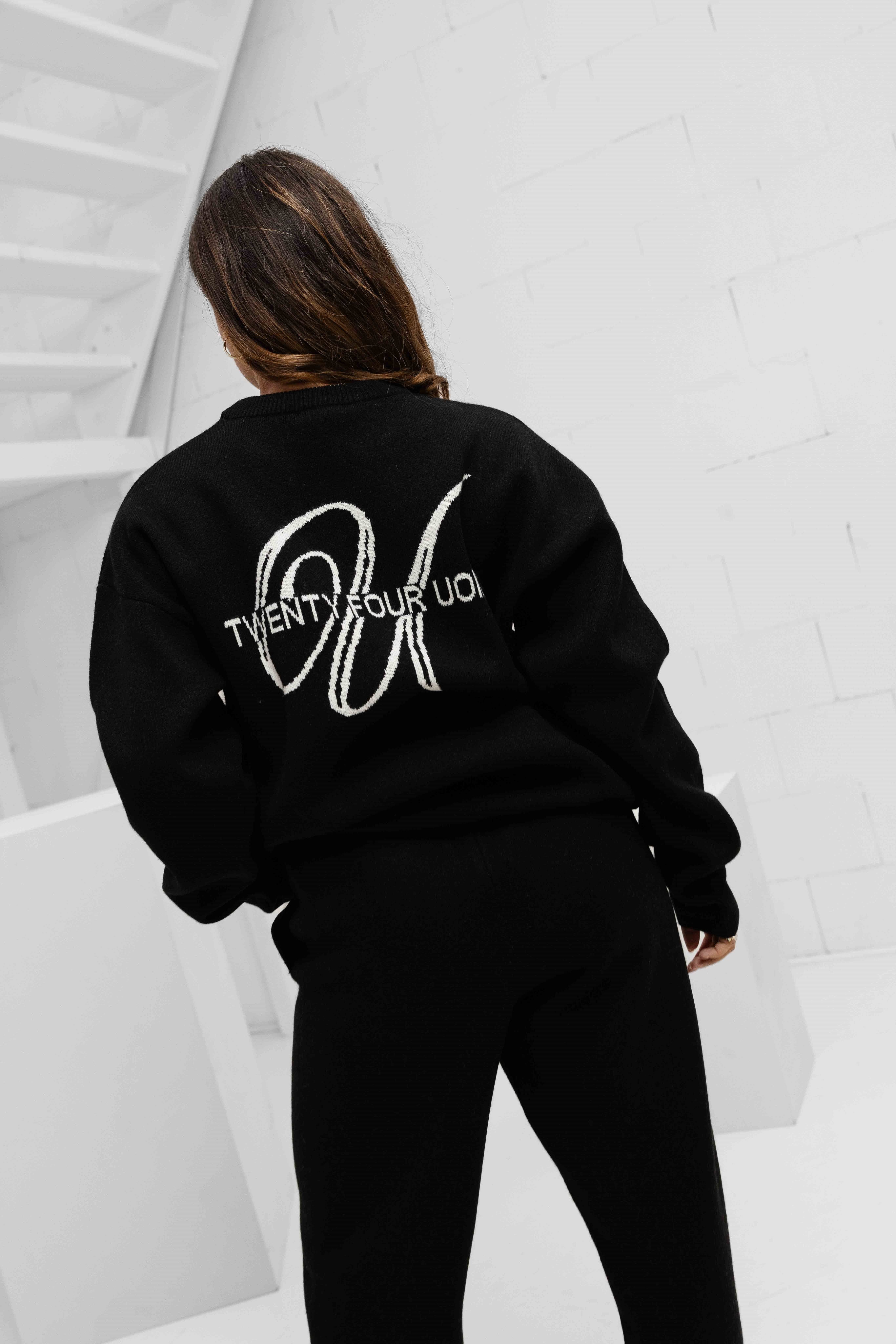 Knitted Trainingspak Dames Zwart