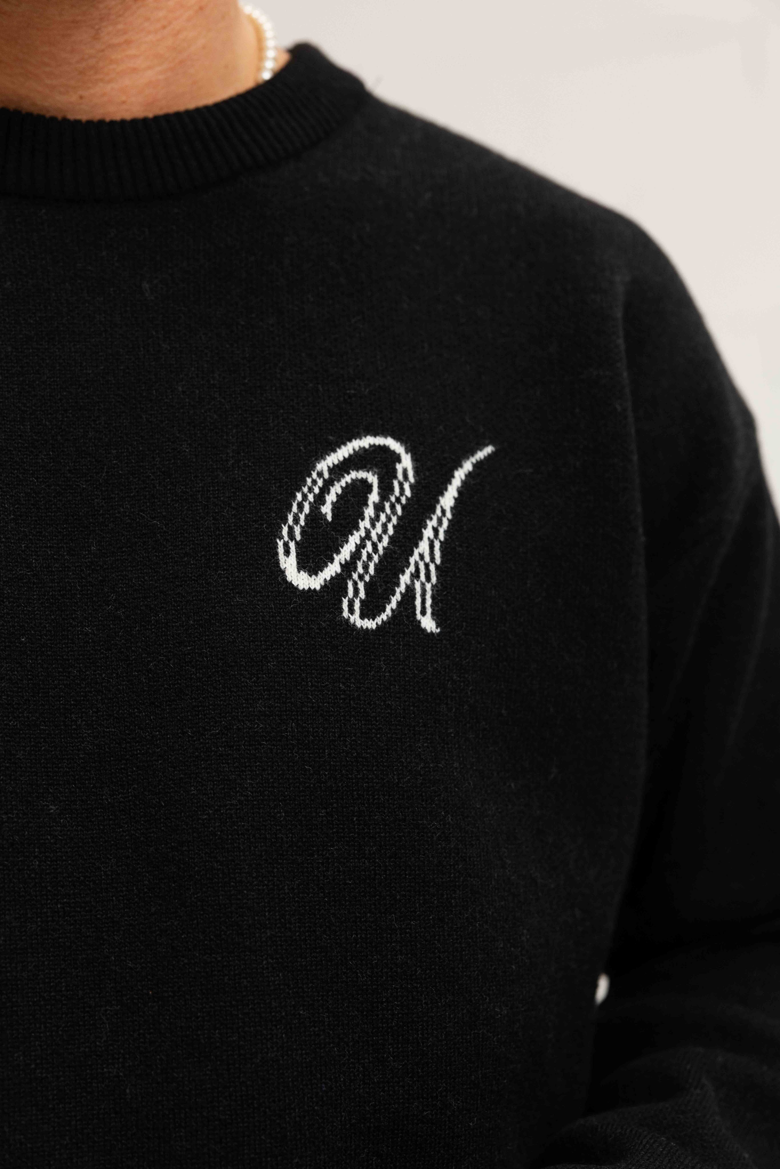 Knitted Trainingspak Heren Zwart
