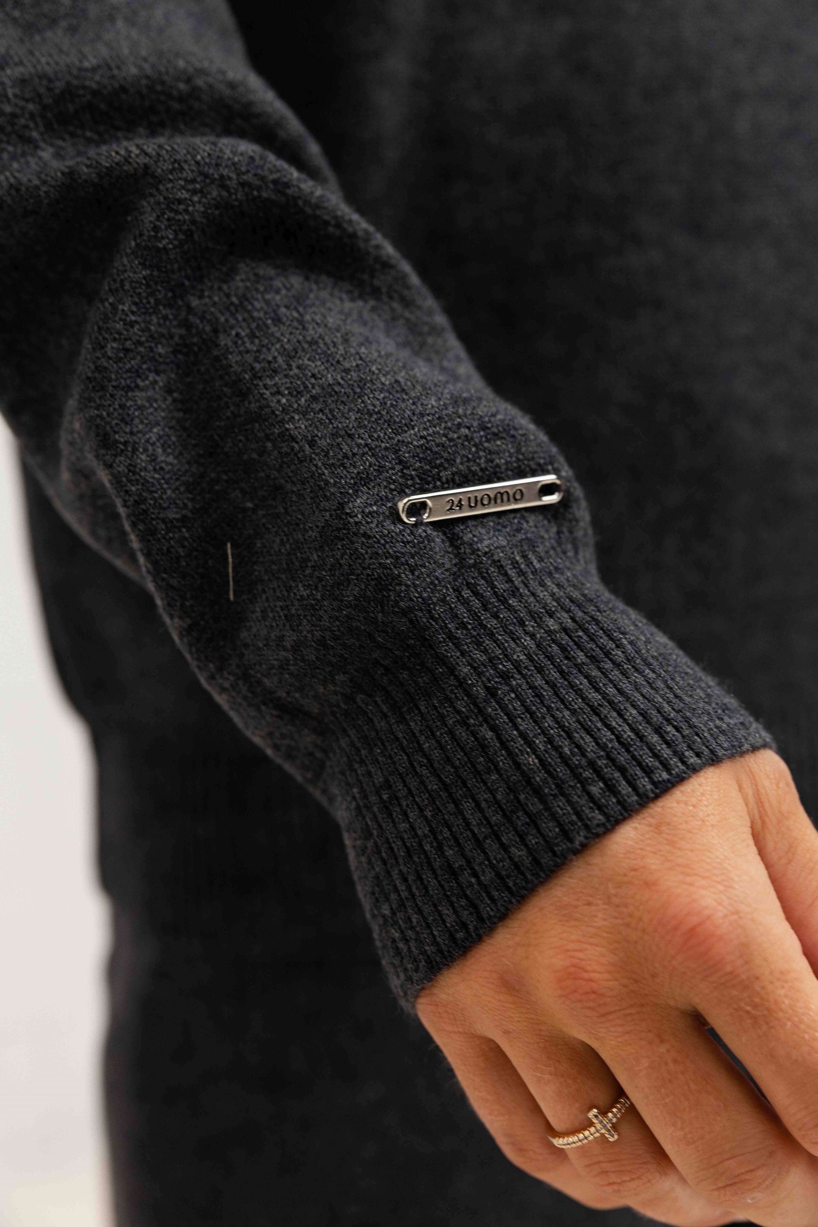 Knitted Trainingspak Heren Dark Grey