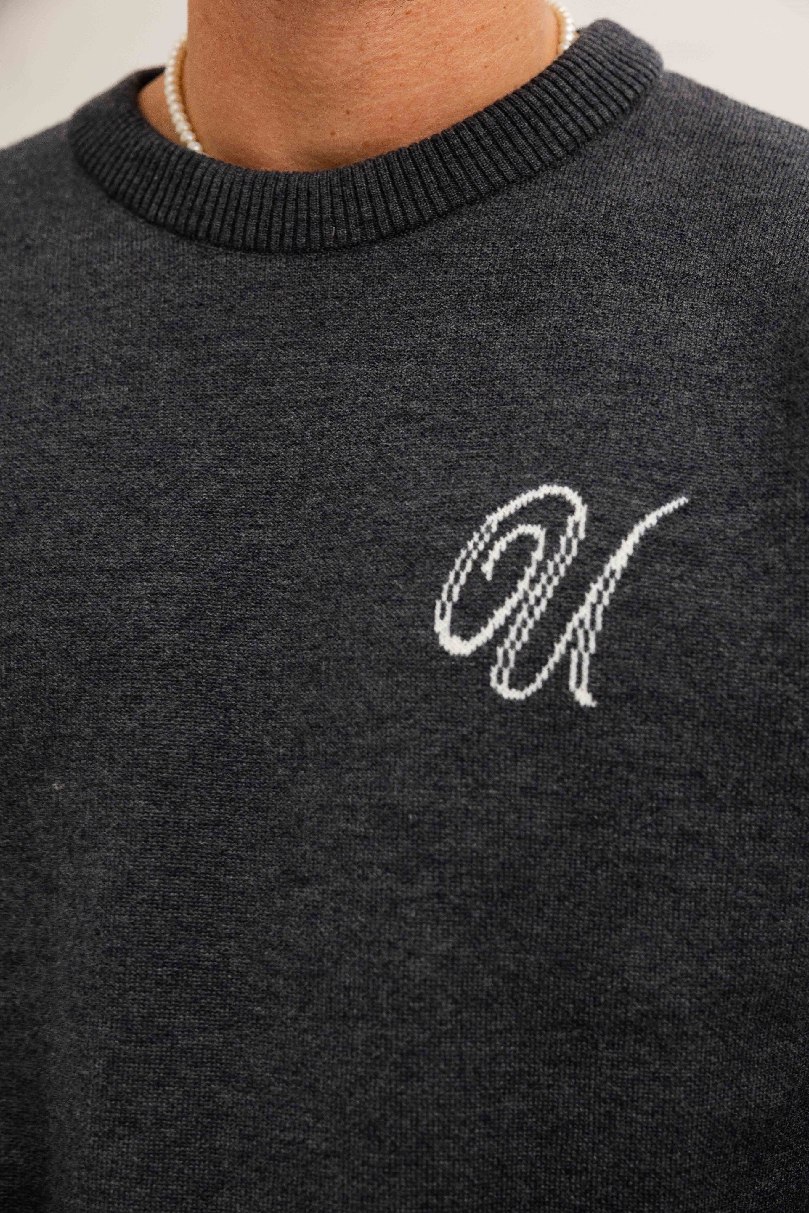 Knitted Trainingspak Heren Dark Grey