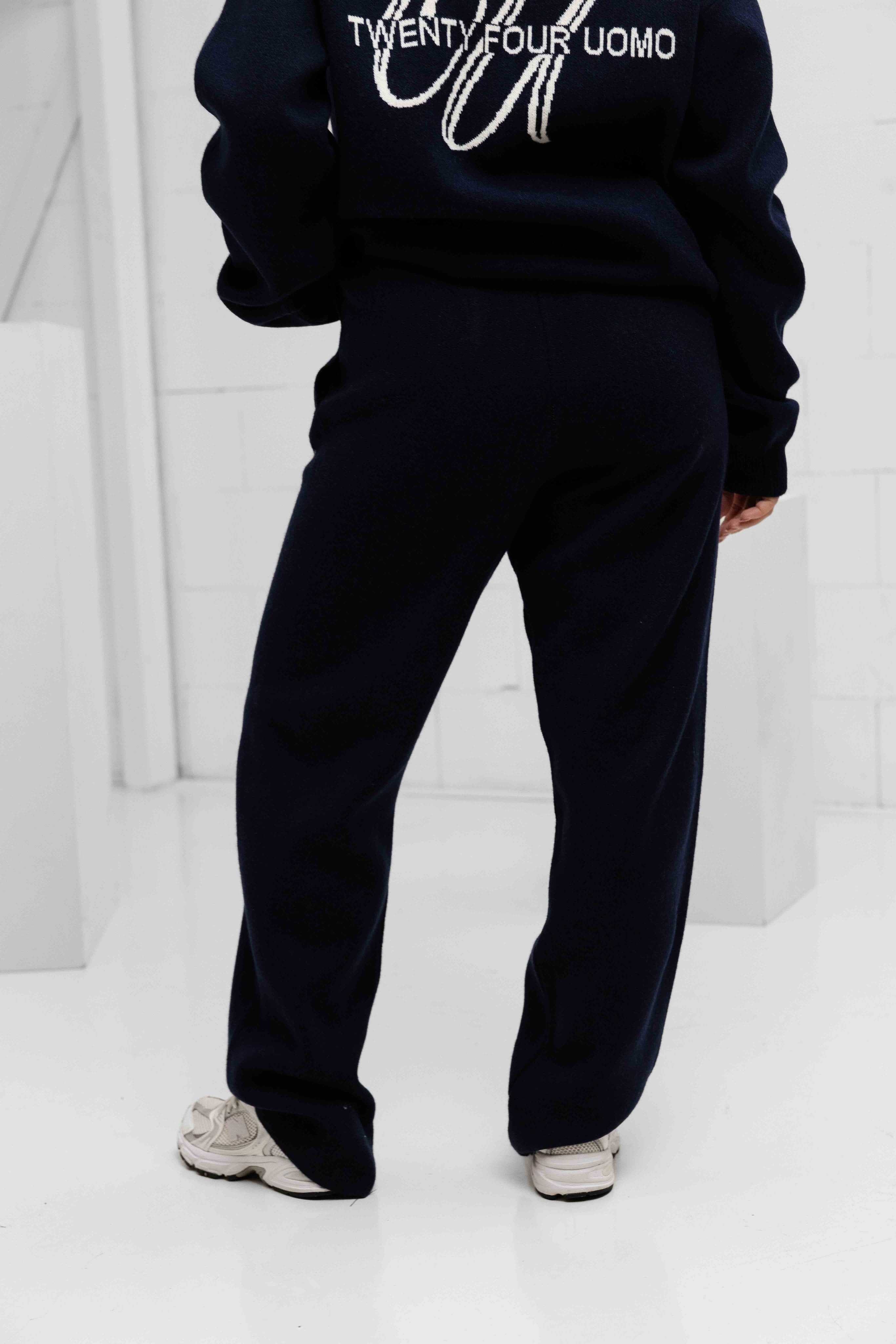 Knitted Trainingspak Dames Navy