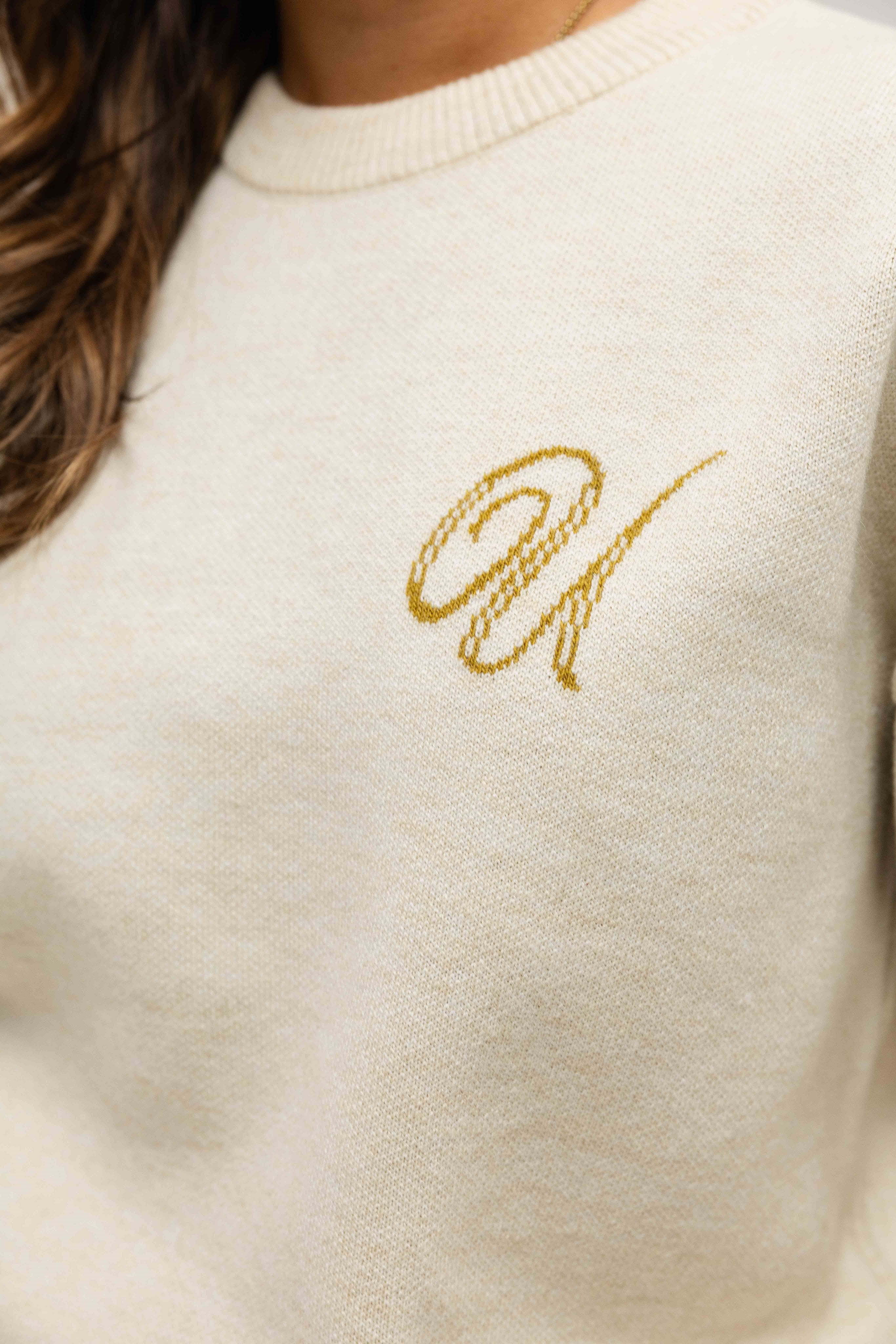 Knitted Trainingspak Dames Sand/Khaki