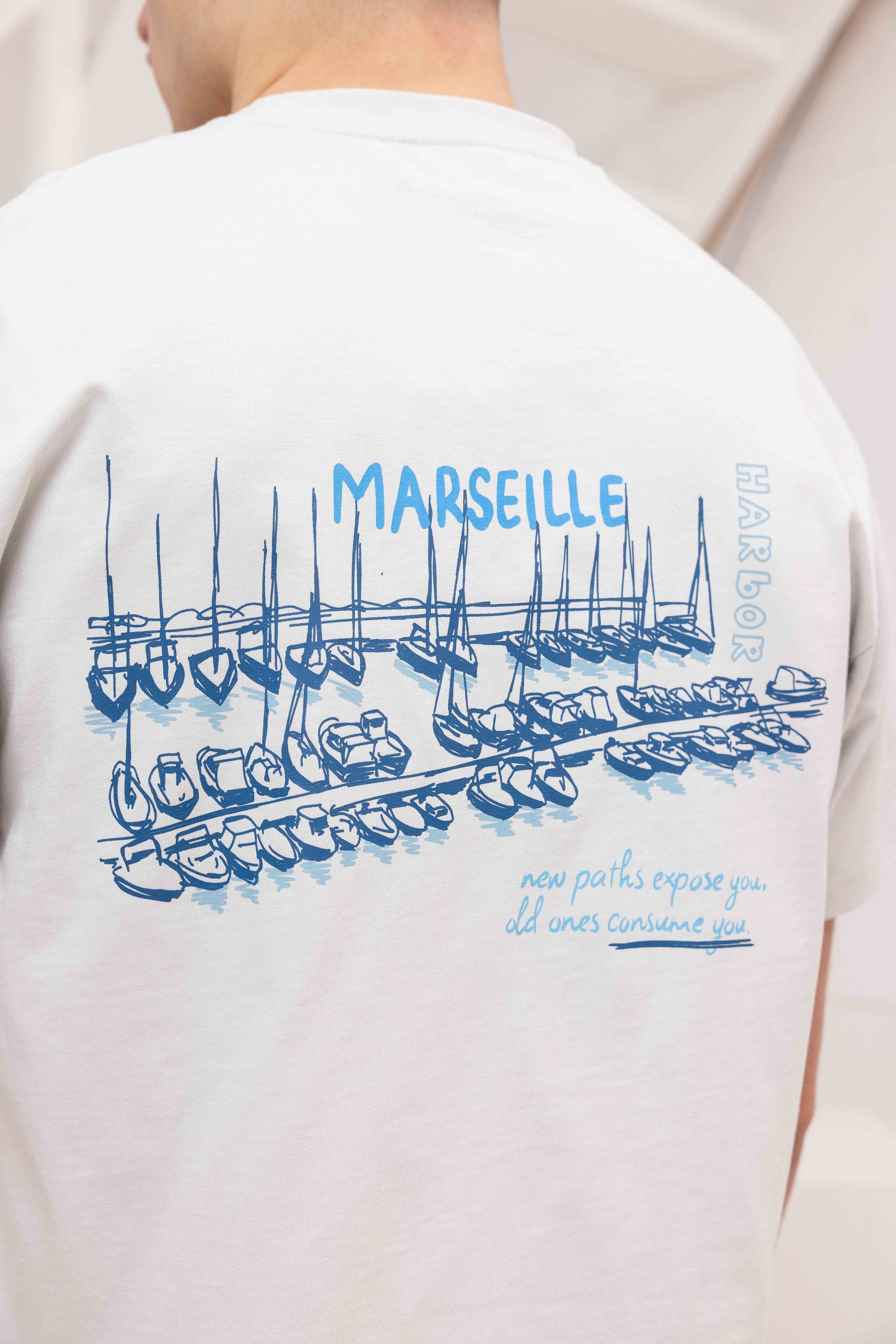 Marseille T-shirt Heren Grijs
