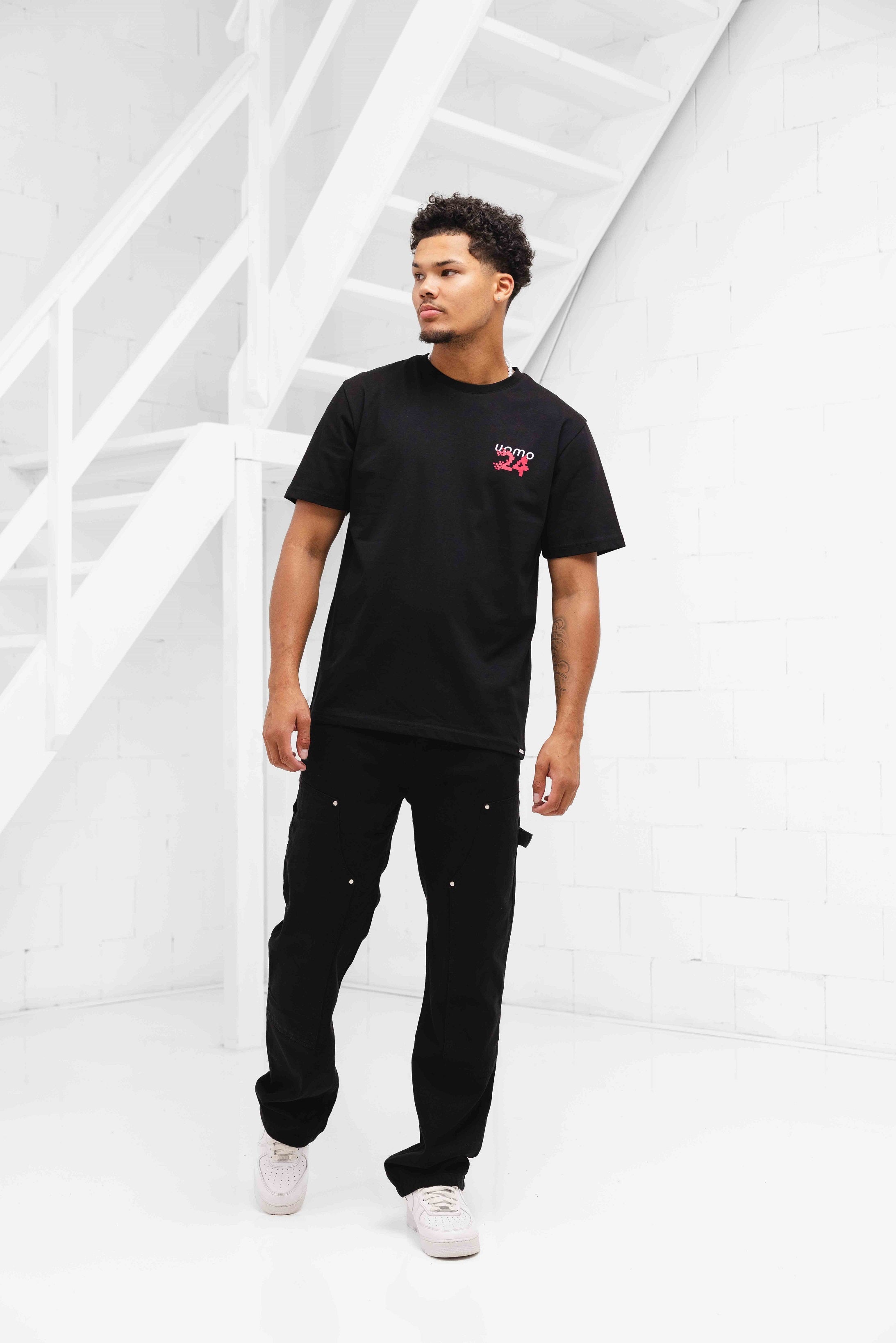 Pixelated T-Shirt Zwart
