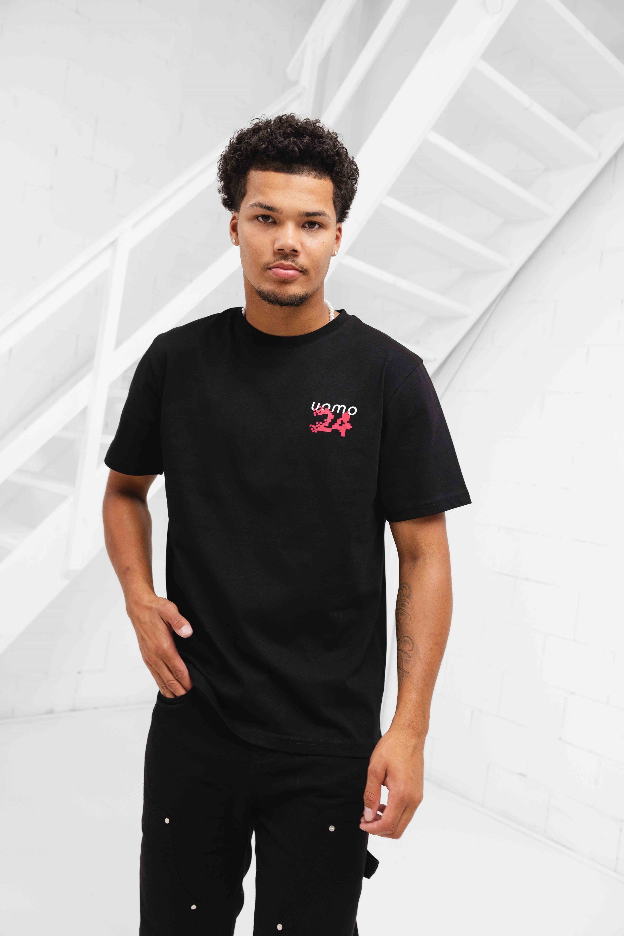 Pixelated T-Shirt Zwart