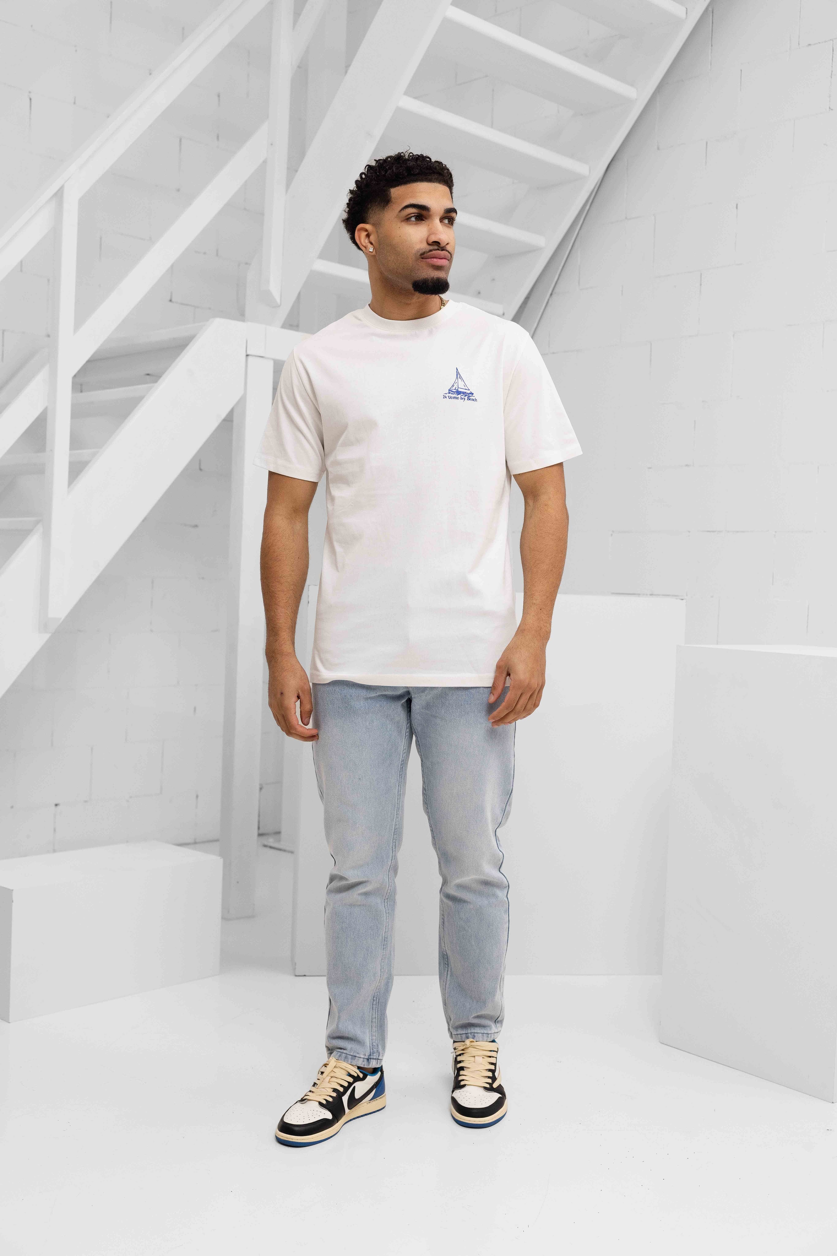 Au Sud T-shirt Heren Off-White