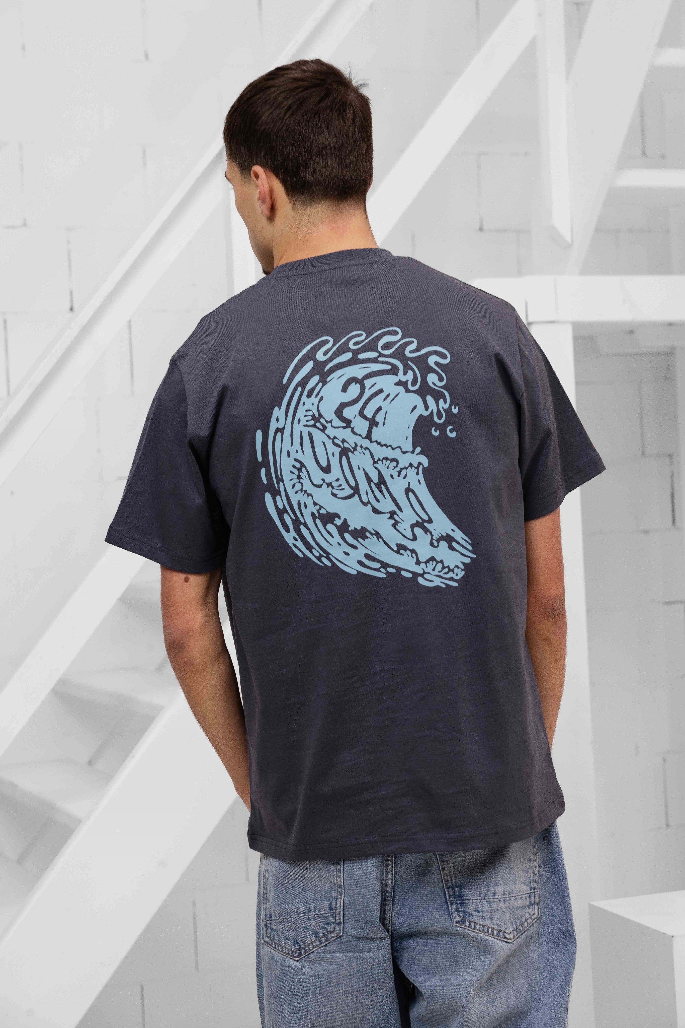 Surf T-shirt Heren Grijs
