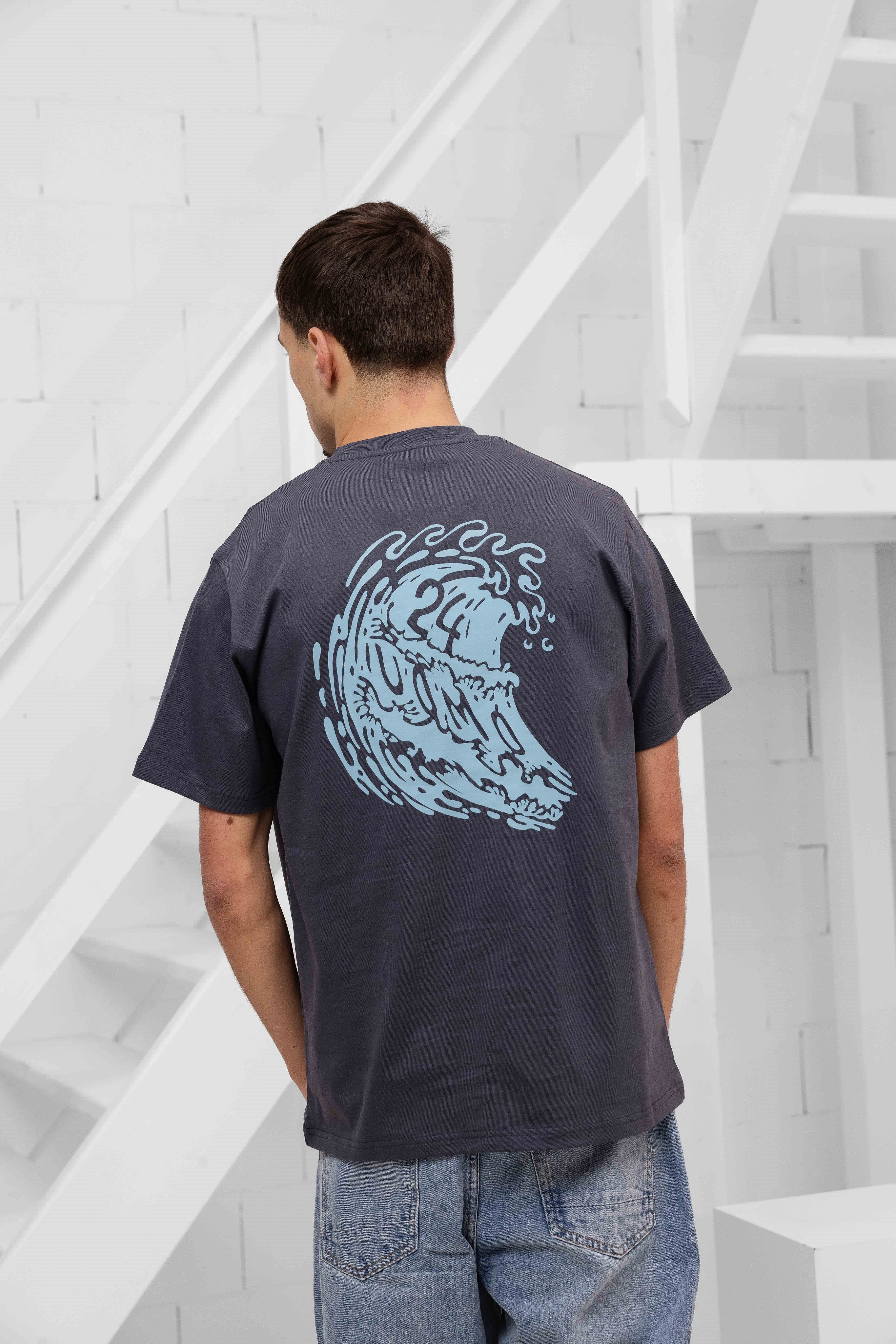 Surf T-shirt Heren Grijs