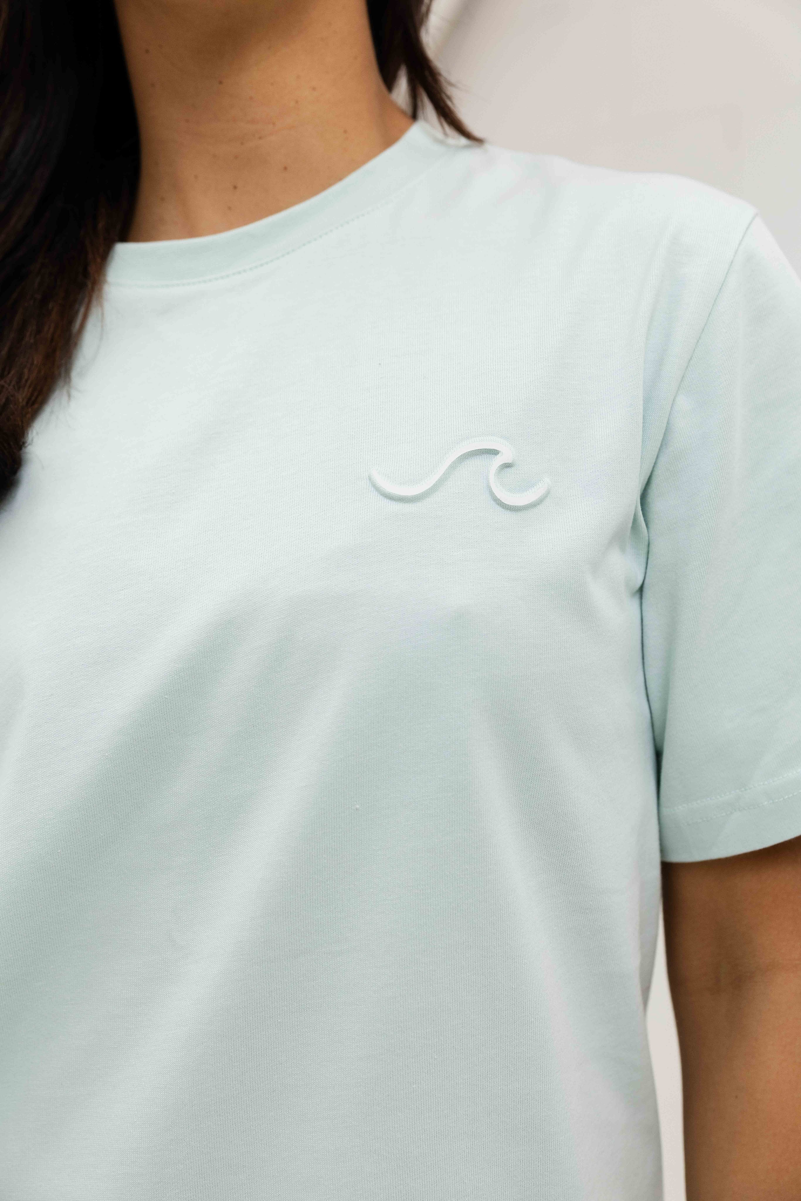 Wave T-shirt Women Mint