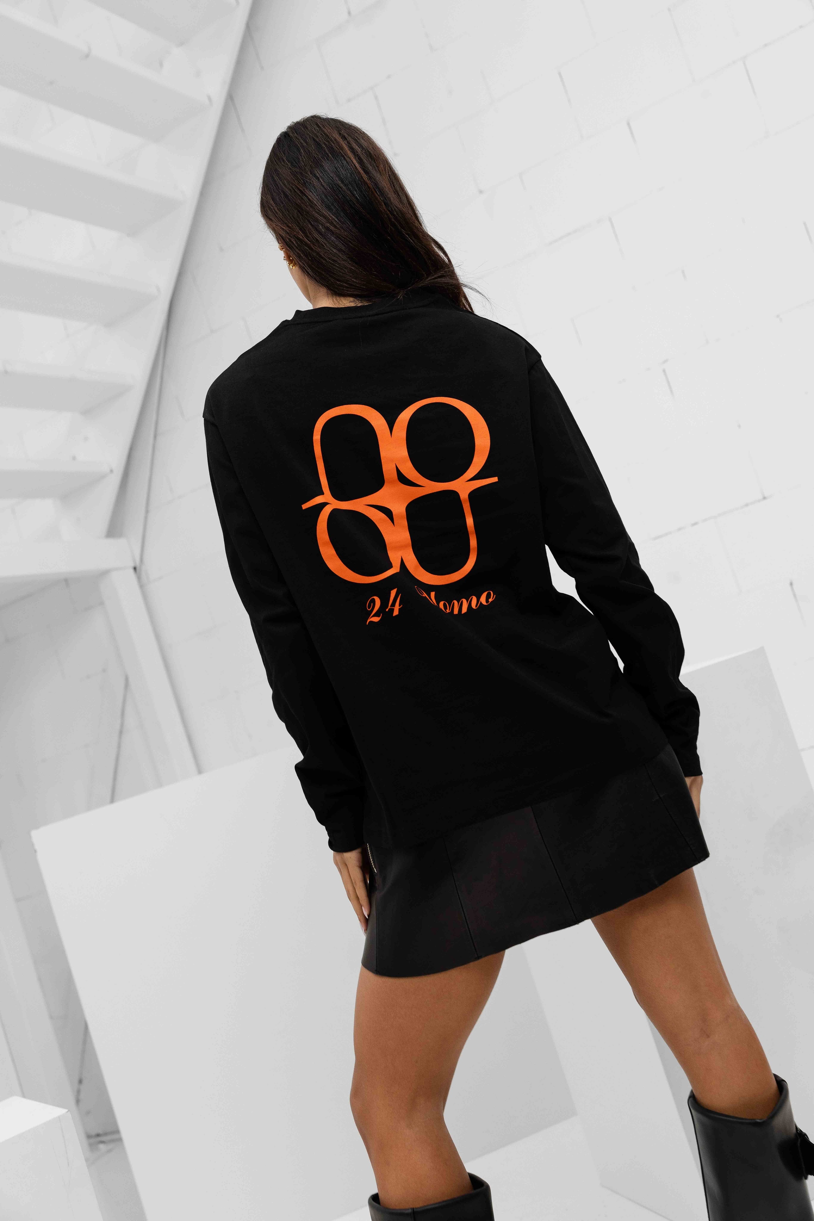 Symbol Longsleeve Shirt Women Black/Orange