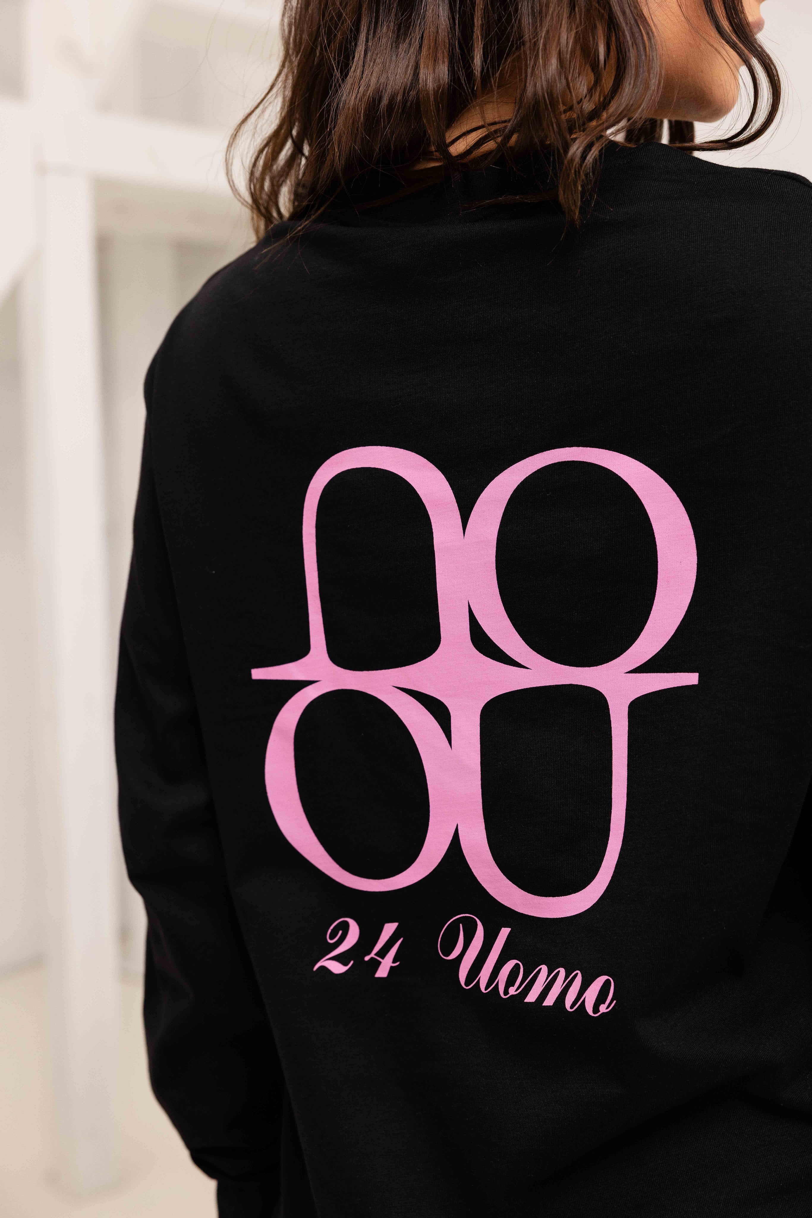 Symbol Longsleeve Shirt Dames Zwart/Roze